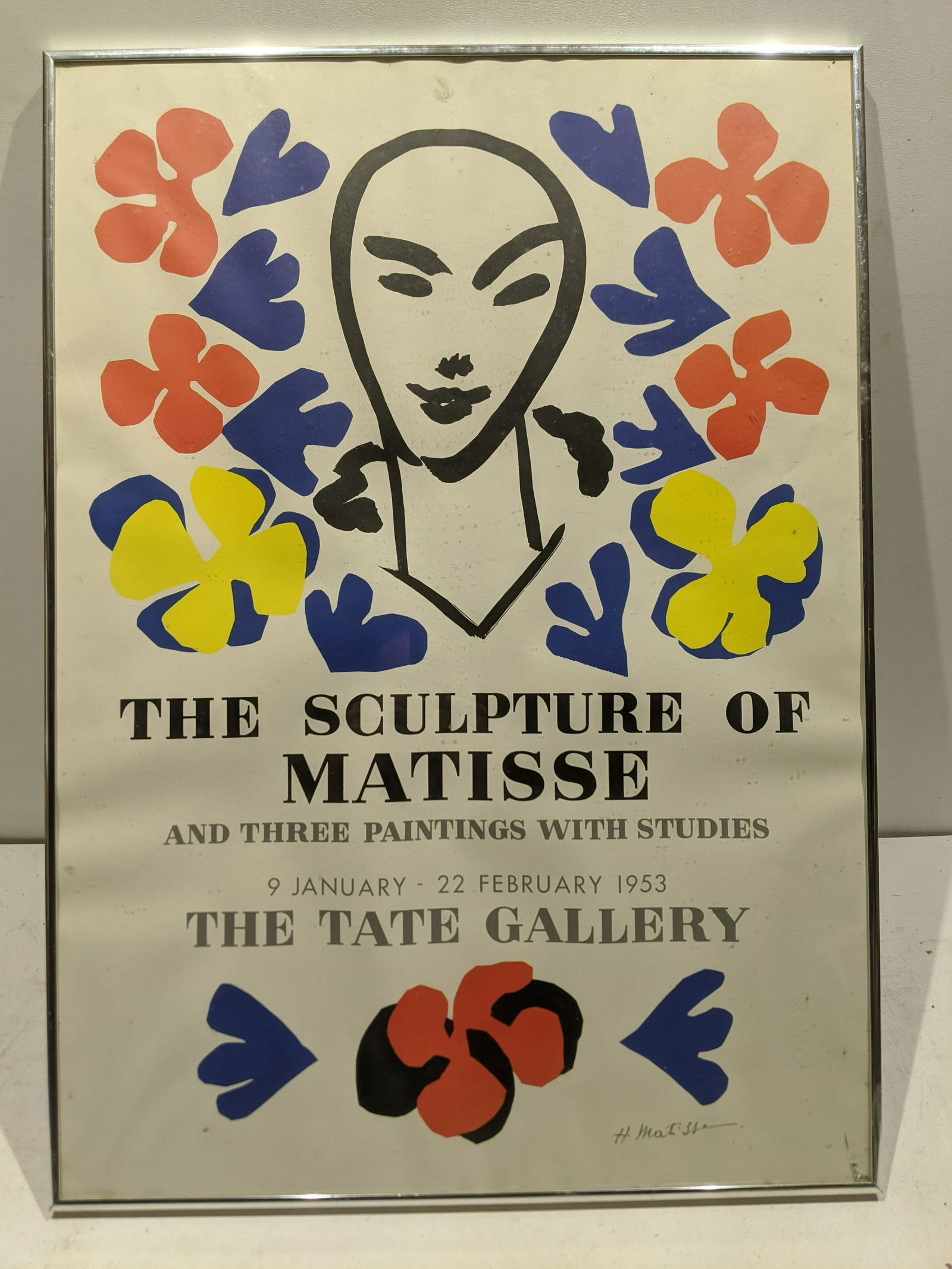 1953 Sculpture of Matisse Tate Gallery Exhibit Poster (1 of 10)