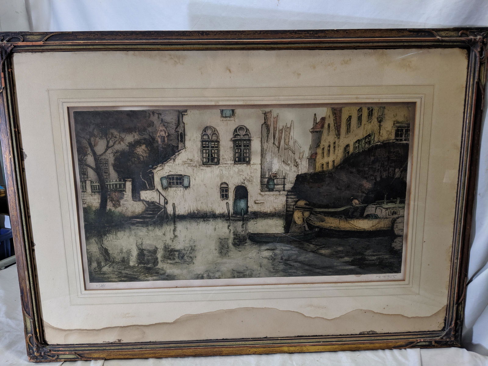 Antique Alfred Van Neste European Scene Lithograph (1 of 11)