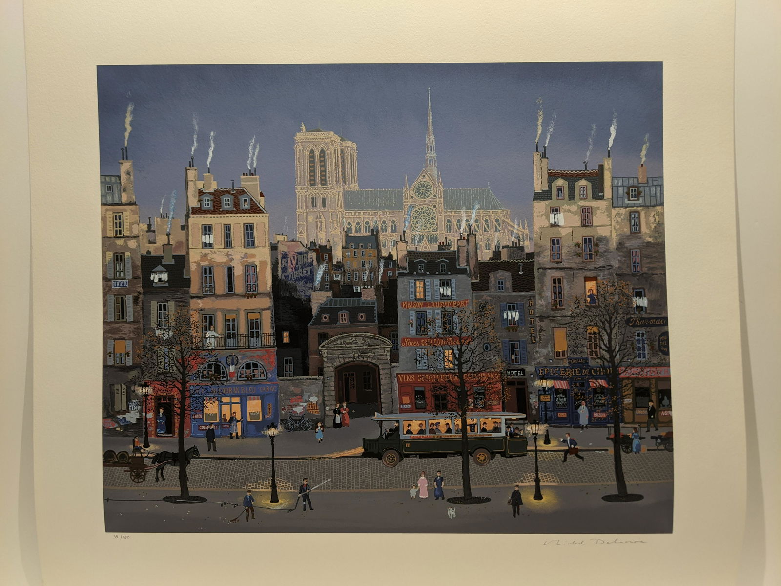 Michel DelacroixFrench Street  Paper LTD ED Serigraph (1 of 15)