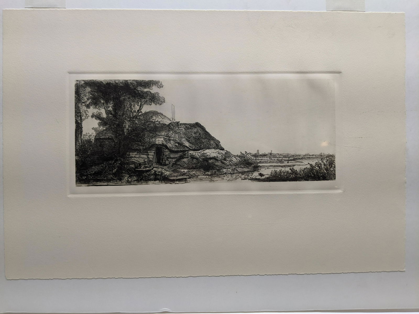 Rembrandt Restrike Etching #226 Landscape w/ a Cottage (1 of 6)