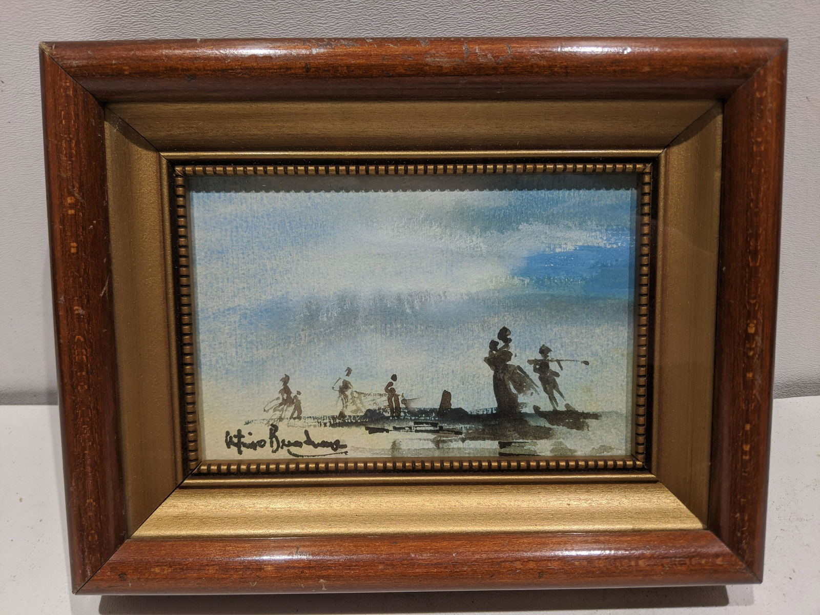 Antimo Beneduce Small Watercolor Painting Figures (1 of 8)