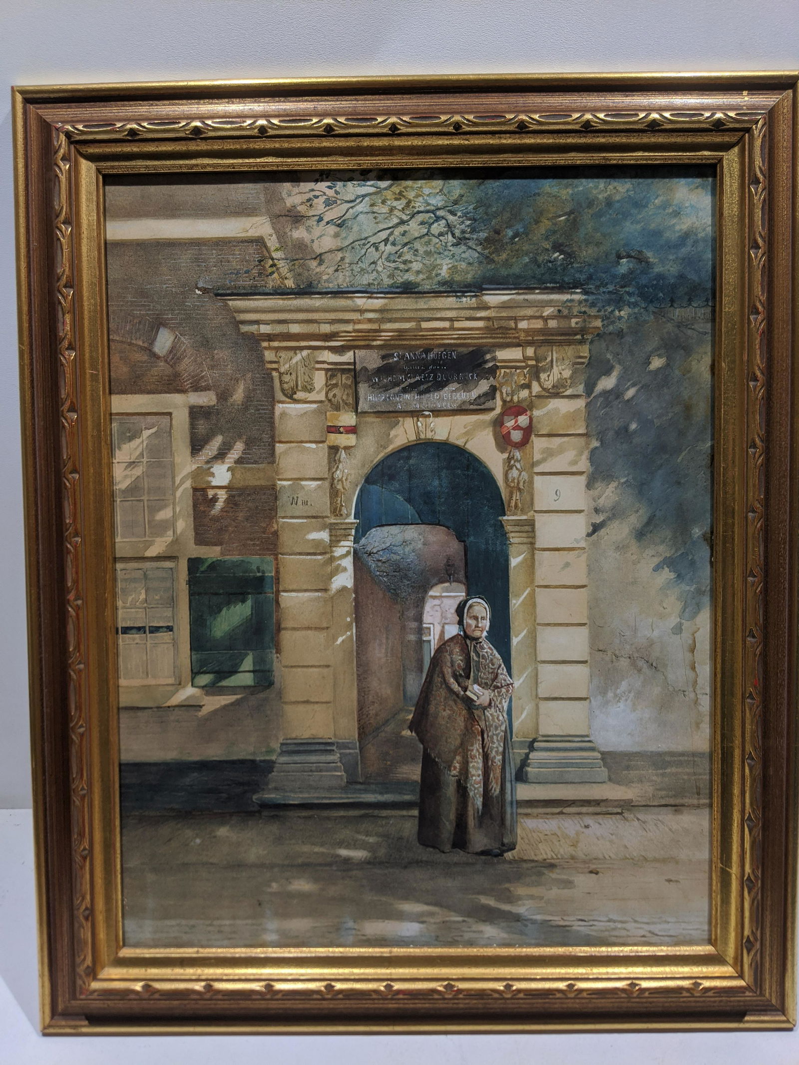 TW Atkinson Signed St Anna Hoegen Watercolor Painting (1 of 12)