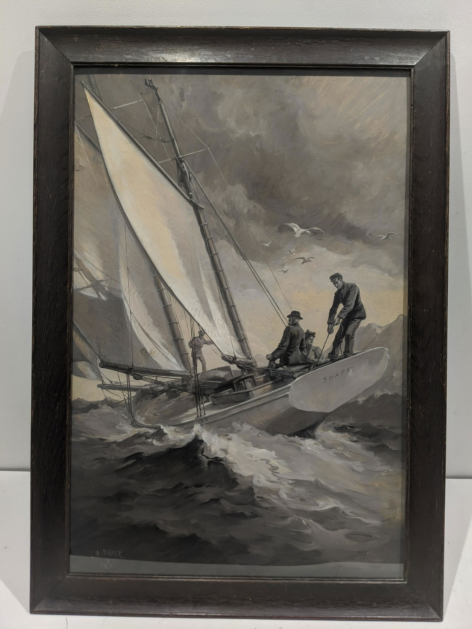 LA Shafer Jack London Sailship Snark Painting (1 of 14)