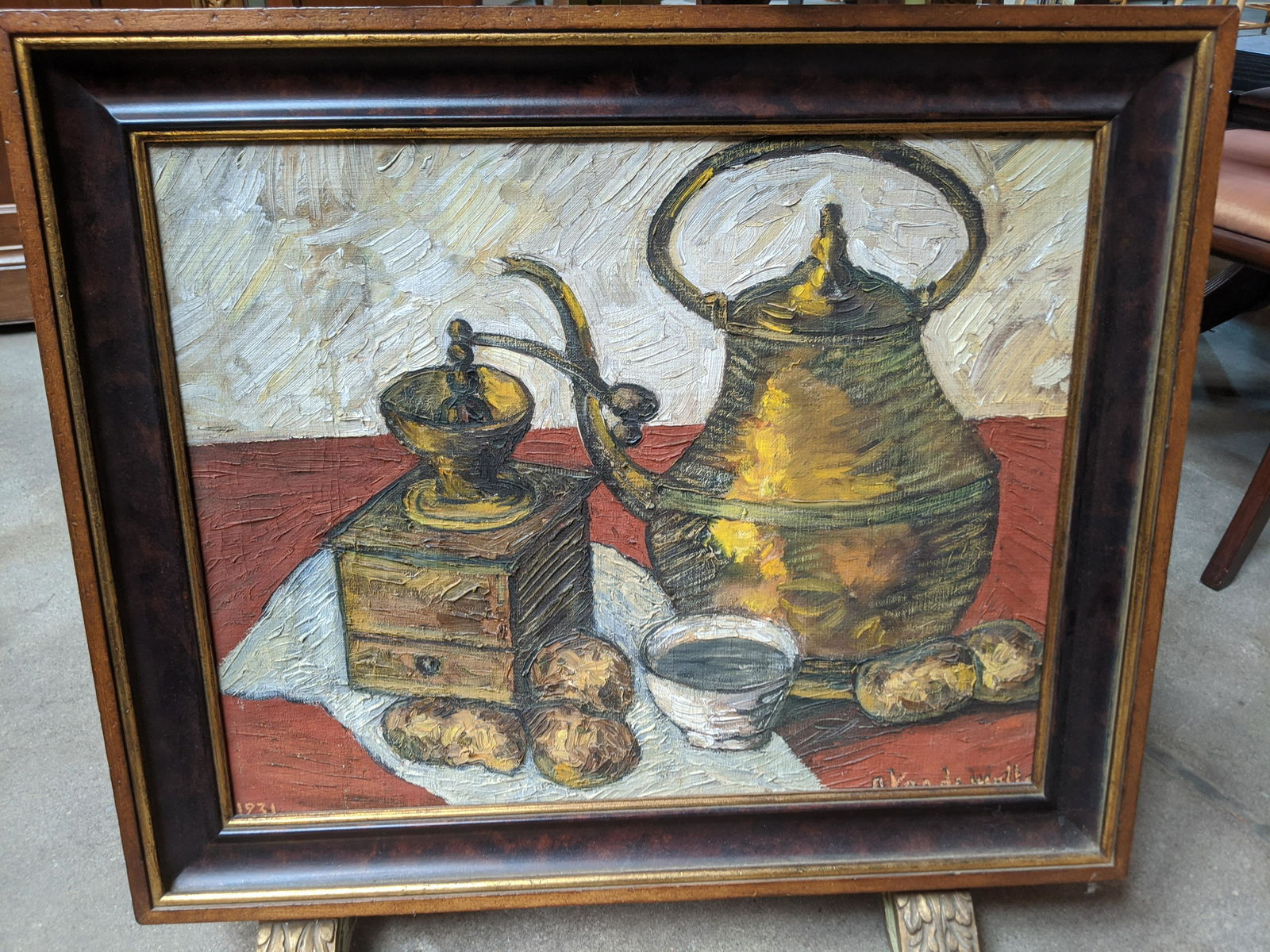 1931 Adriaan Vandewalle Still-Life Oil Painting (1 of 12)