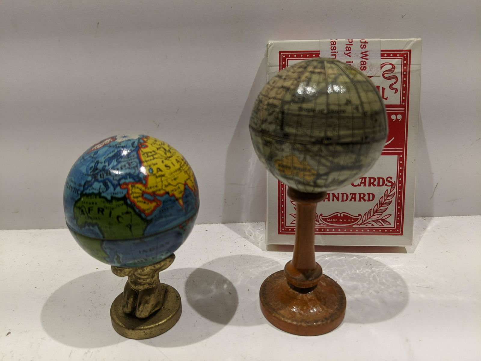 Vintage German Miniature World Globe & Atlas Globe (1 of 7)