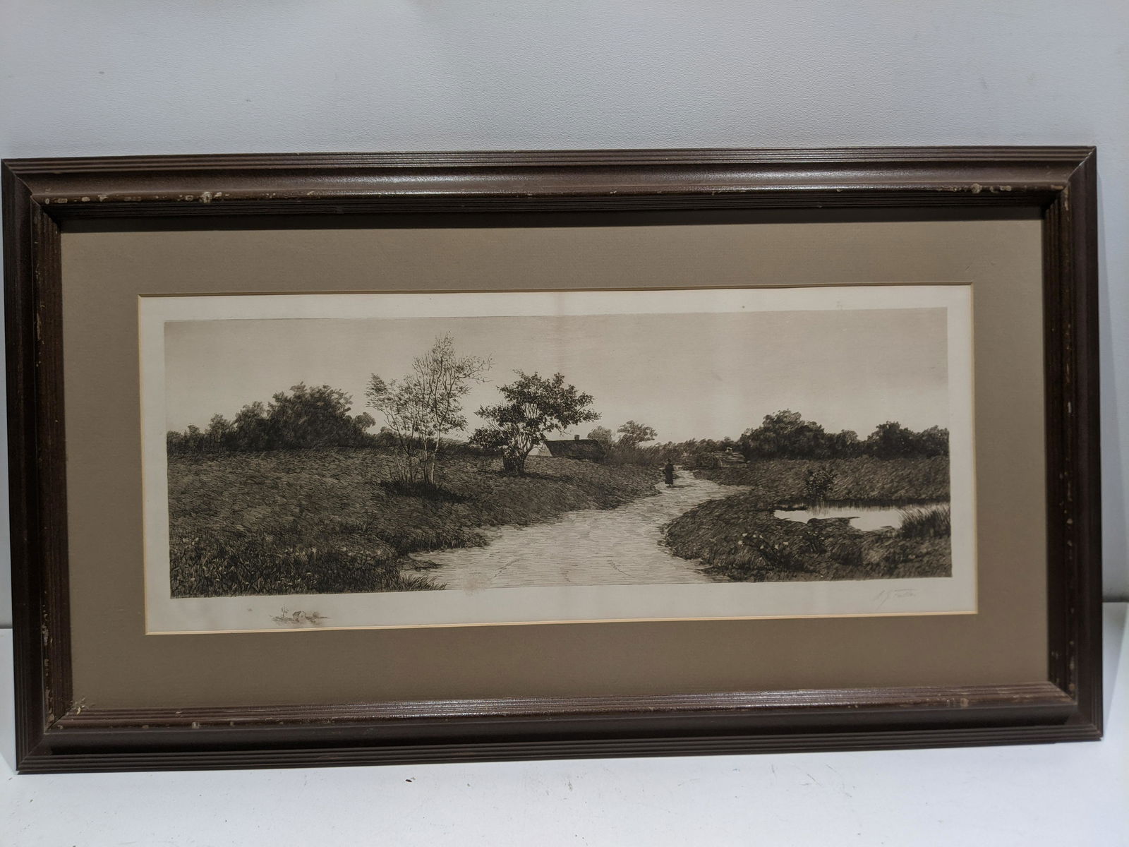Signed Fuller Landscape Path Engraving (1 of 13)
