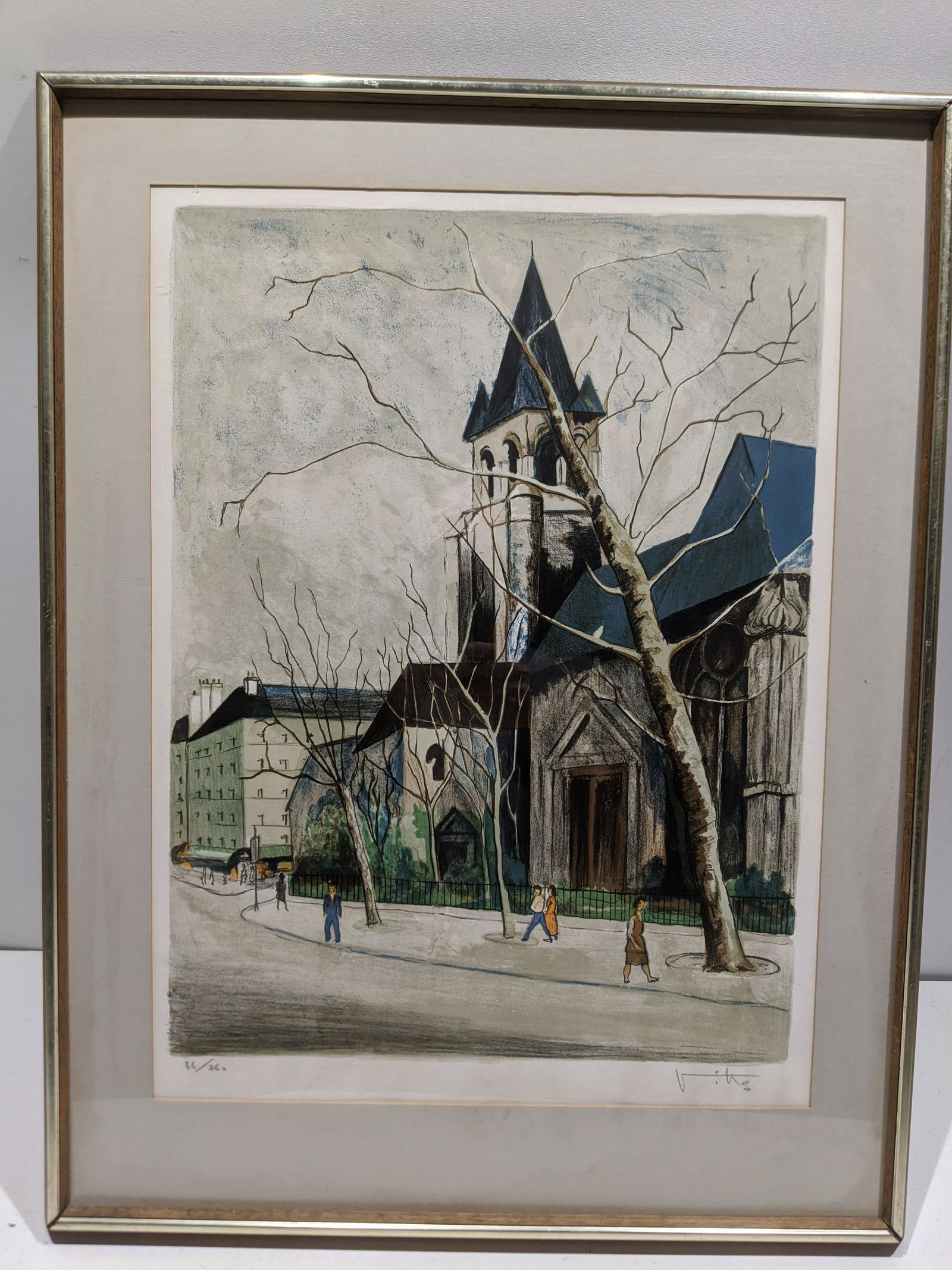 Pencil Signed Ltd Ed  86/260 Print of City Street (1 of 14)