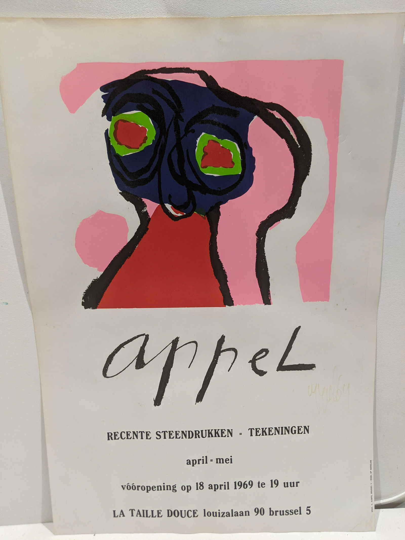 1969 Karel Christiaan Appel Signed Exhibit Poster (1 of 7)