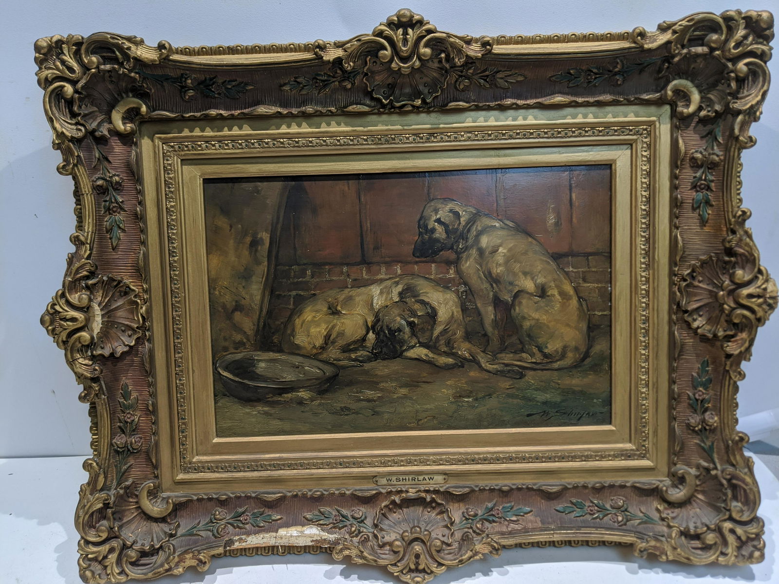 Walter Shirlaw Sleeping Dog Oil Painting (1 of 14)