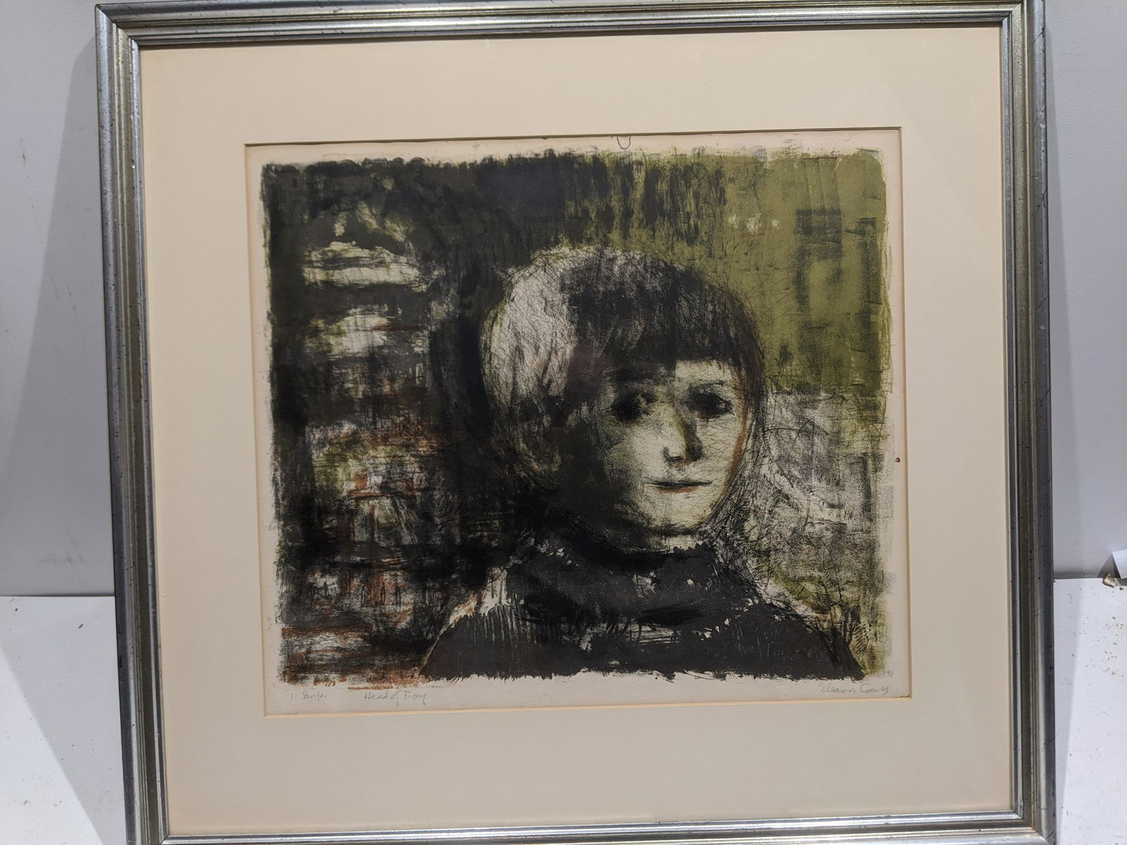 1963 Eleanor Coen Head of Boy Original Lithograph (1 of 14)