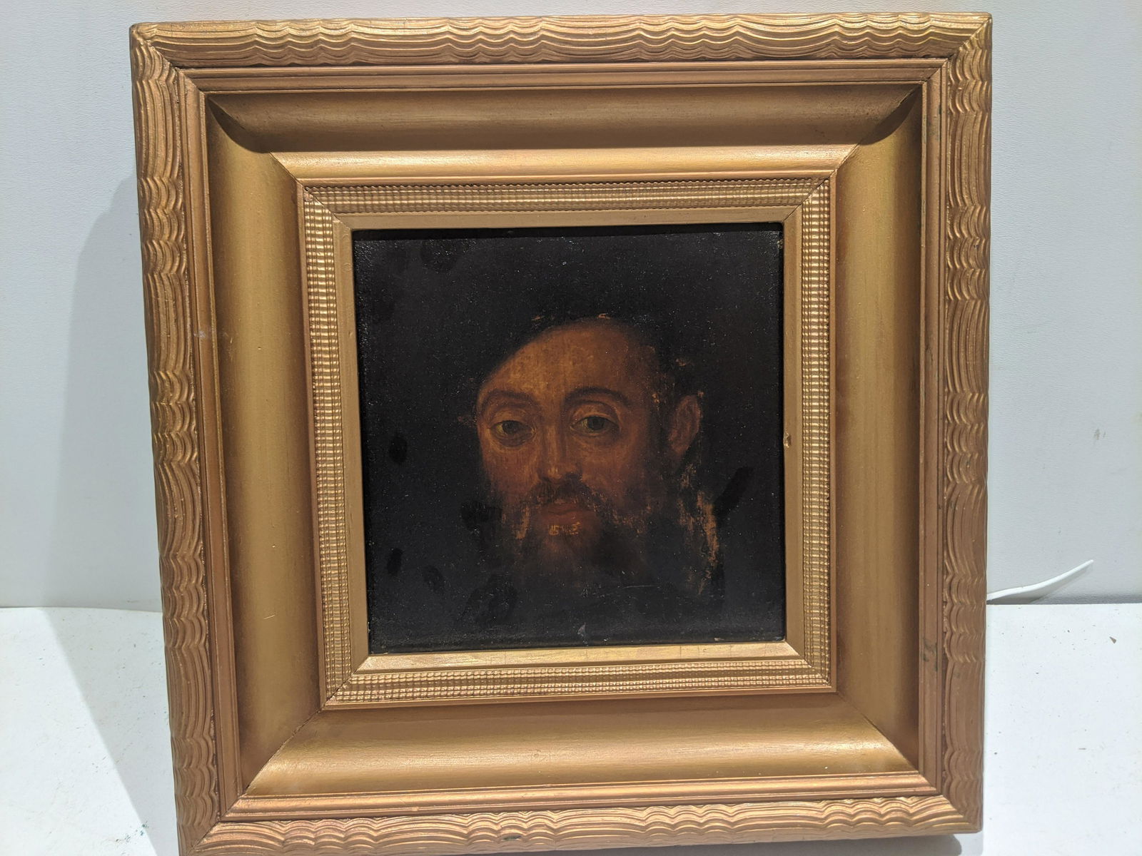 Antique Hans Holbein Portrait of Man Oil Painting (1 of 11)
