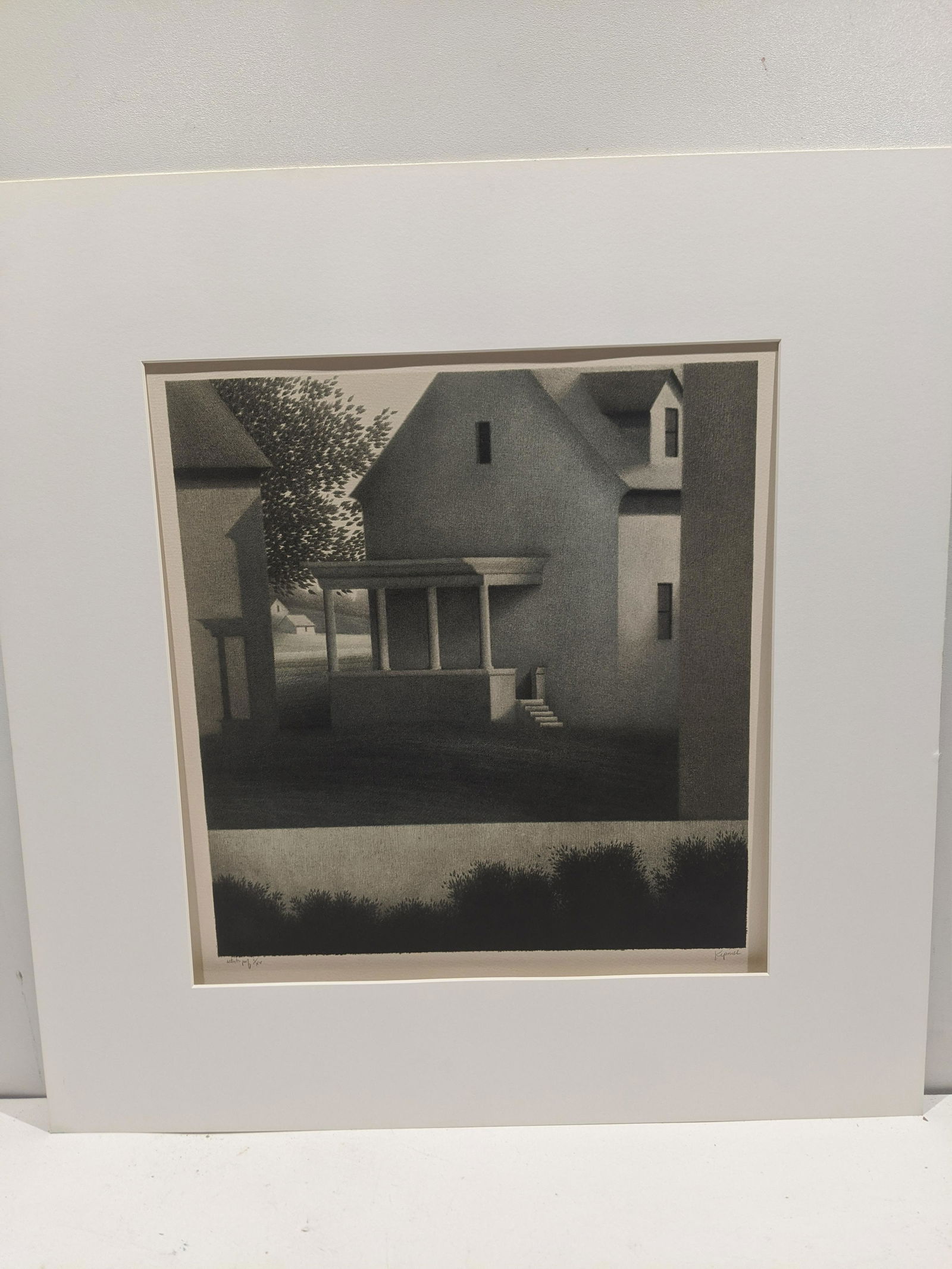 Robert Kipness Suburban Home AP Lithograph (1 of 13)