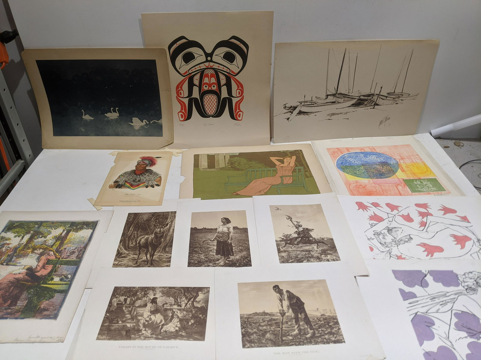 Lot 13 Assorted Vintage Art Prints (1 of 15)