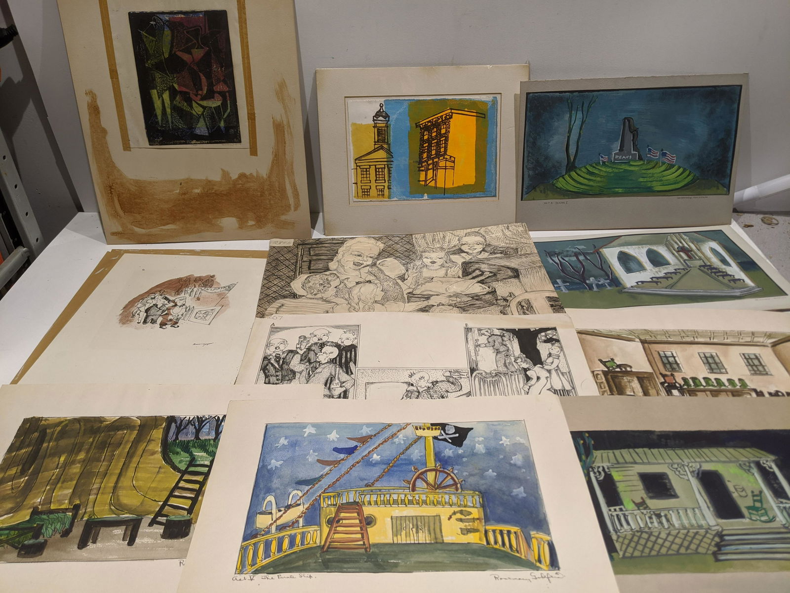 Lot 11 c1950 Rosemary Zwick Original Art (1 of 12)