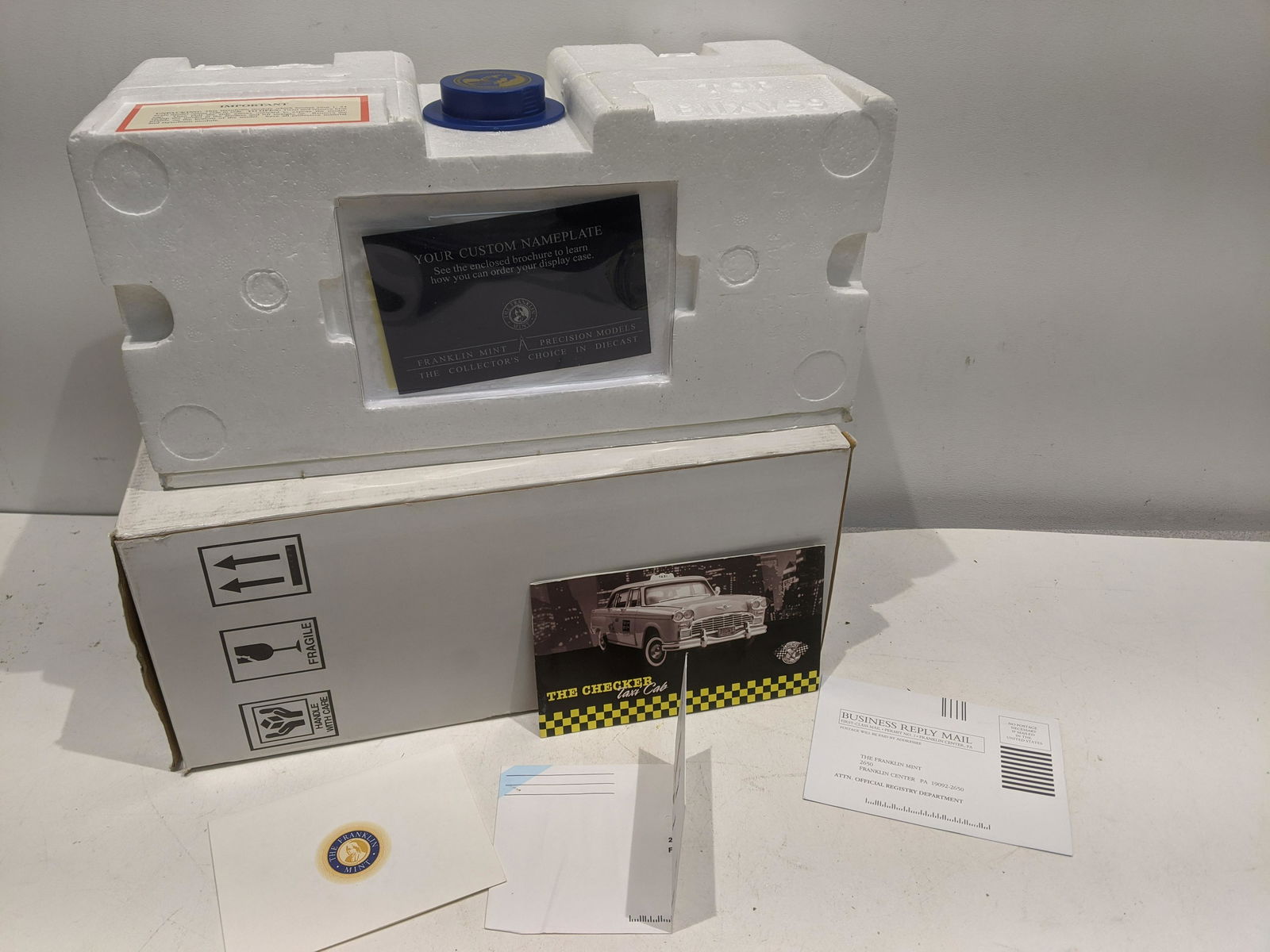 Franklin Mint 1963 Checker Taxi Cab New in Box (1 of 4)
