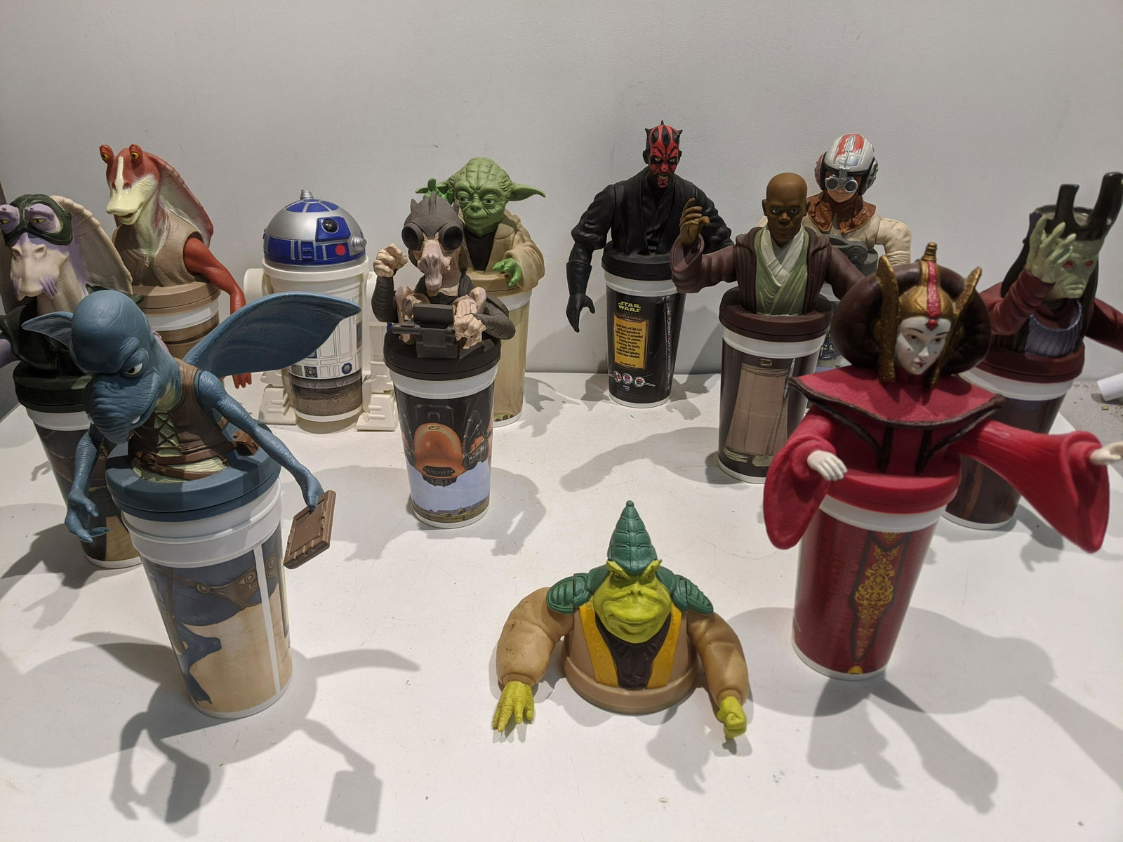 Set 1999 12 Star Wars Episode I Cups Toppers Taco Bell