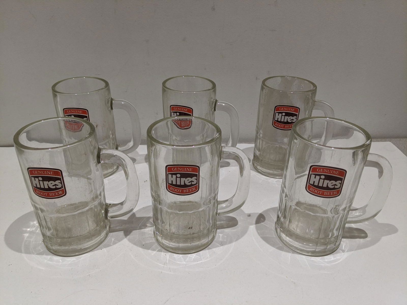 Set 6 Early Hires Root Beer Heavy Glass Mugs (1 of 4)