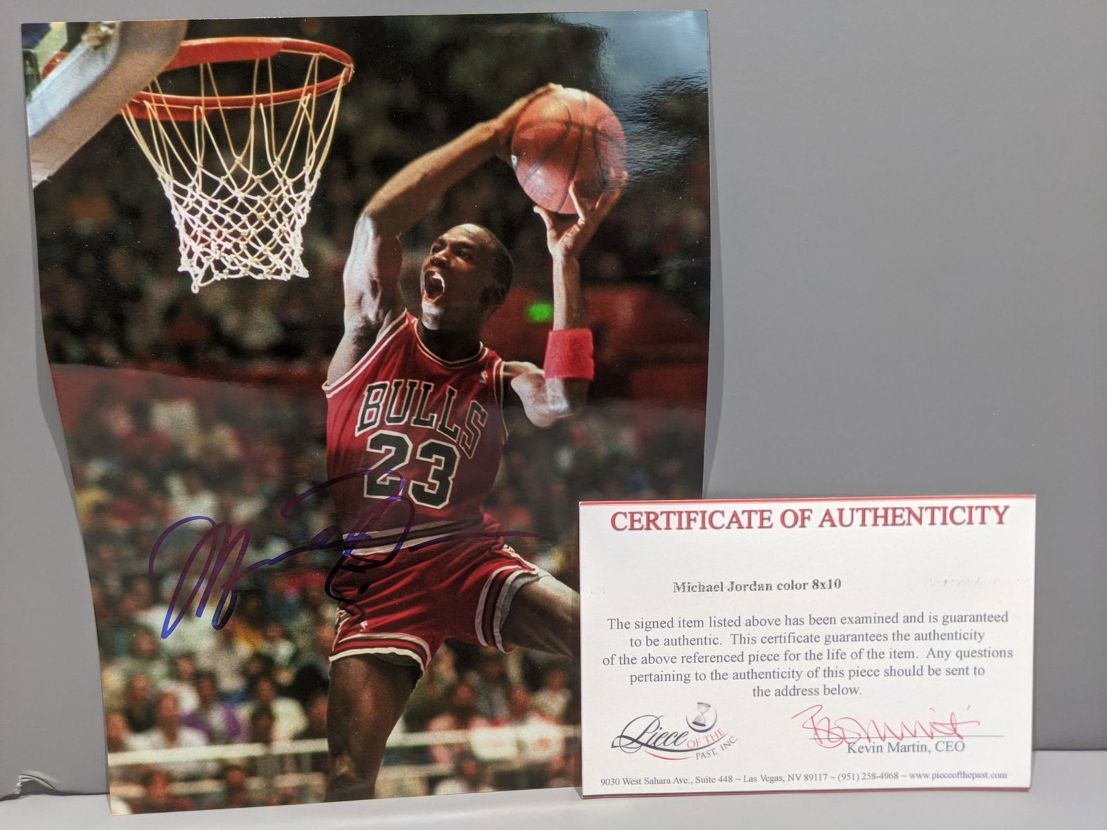 Michael Jordon Bulls Autographed Signed 8x10 Photo (1 of 8)