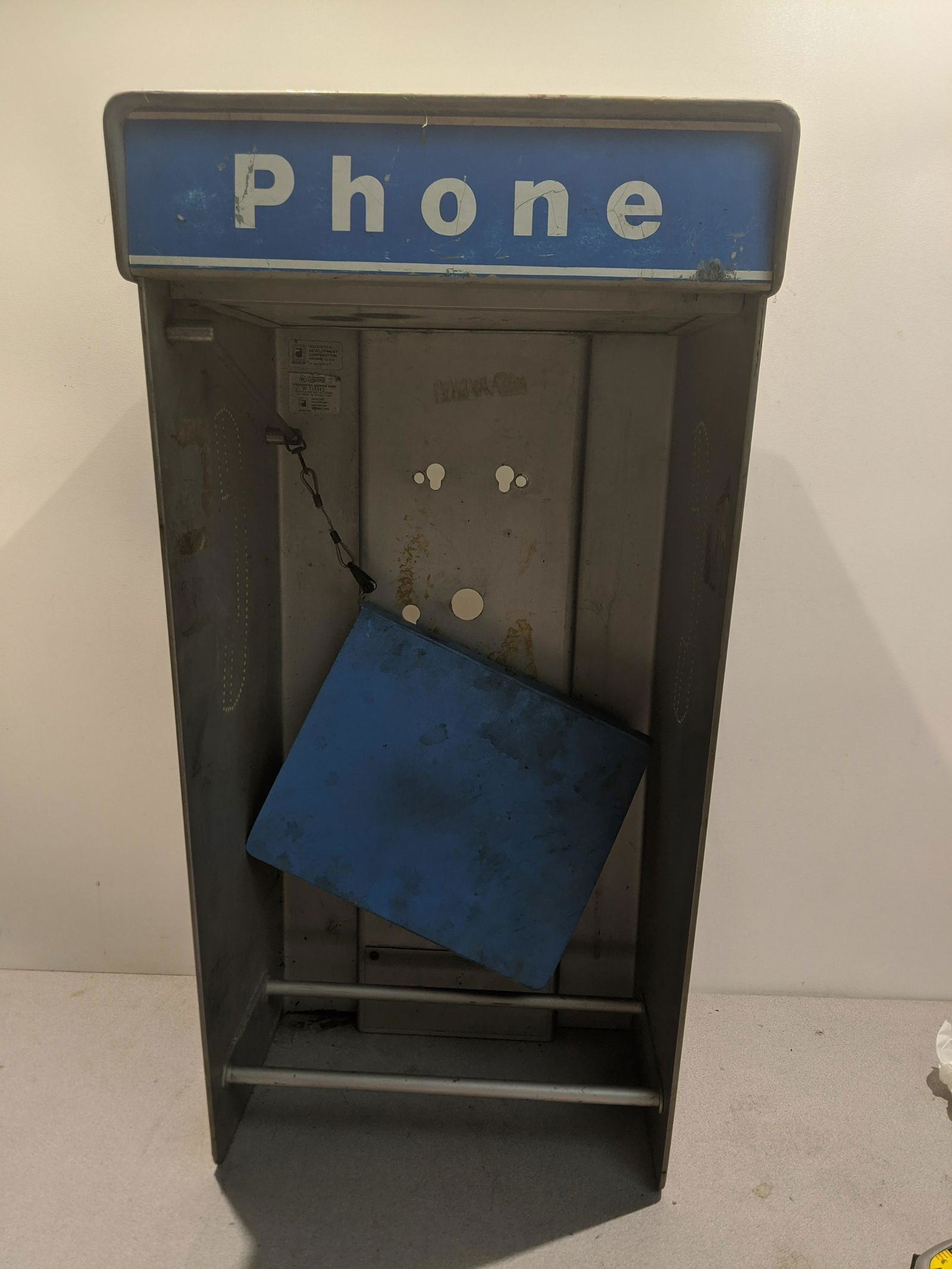 Vintage Aluminum United Telephone Shell Booth ADCO (1 of 6)