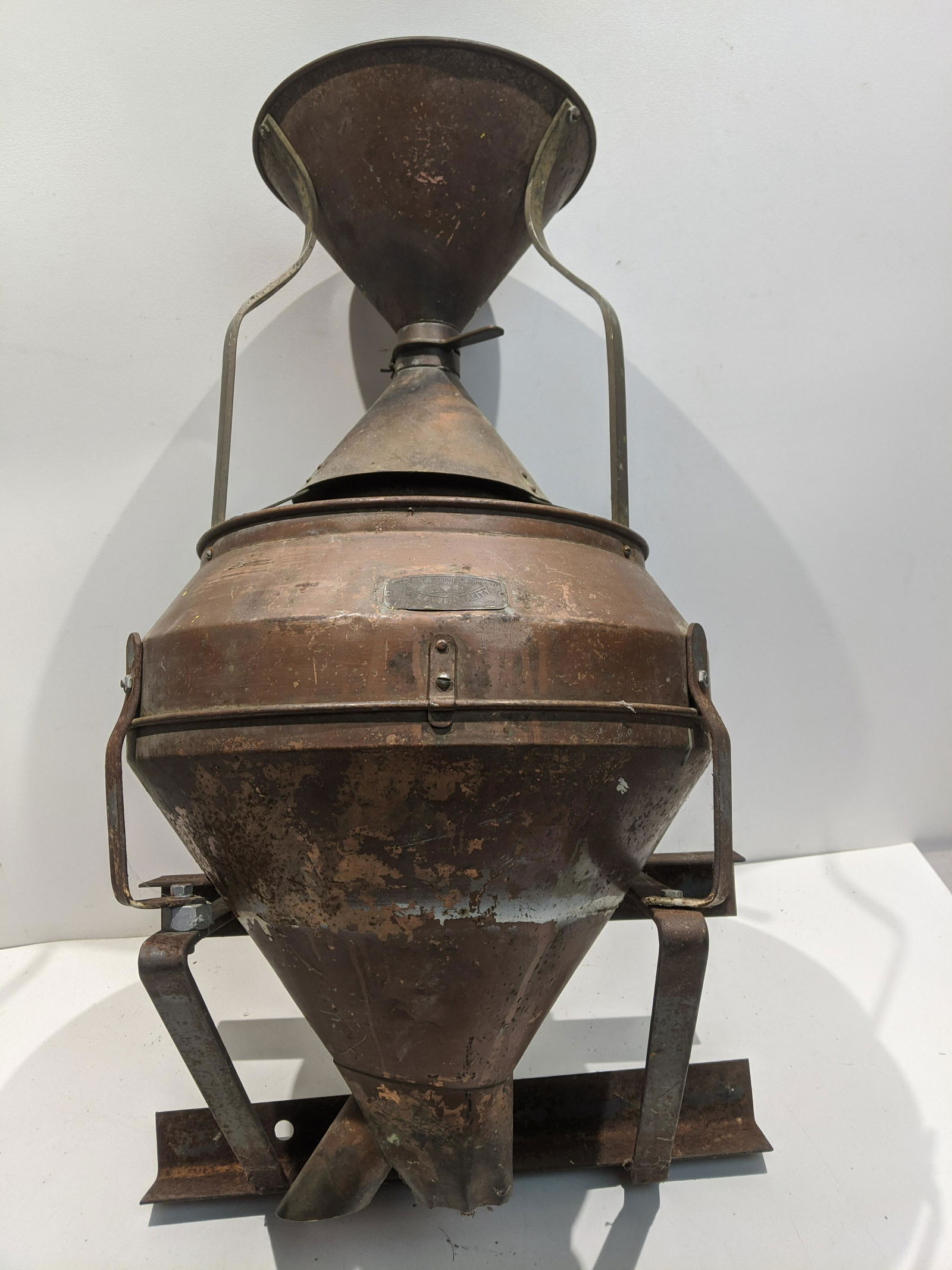 Old Large Copper Seedburo Quality Seed Grain Spreader (1 of 6)