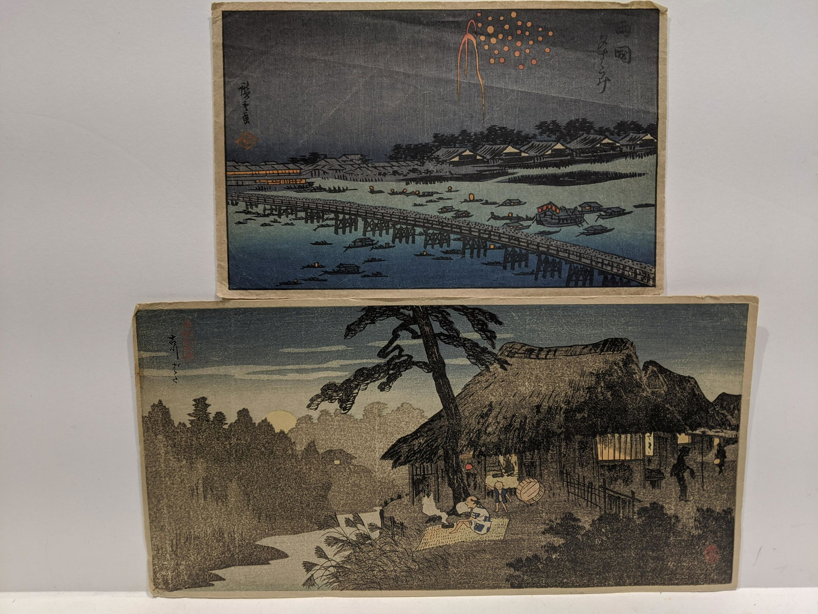 Lot 2 Unread Copy Night Time Woodblock Prints (1 of 7)