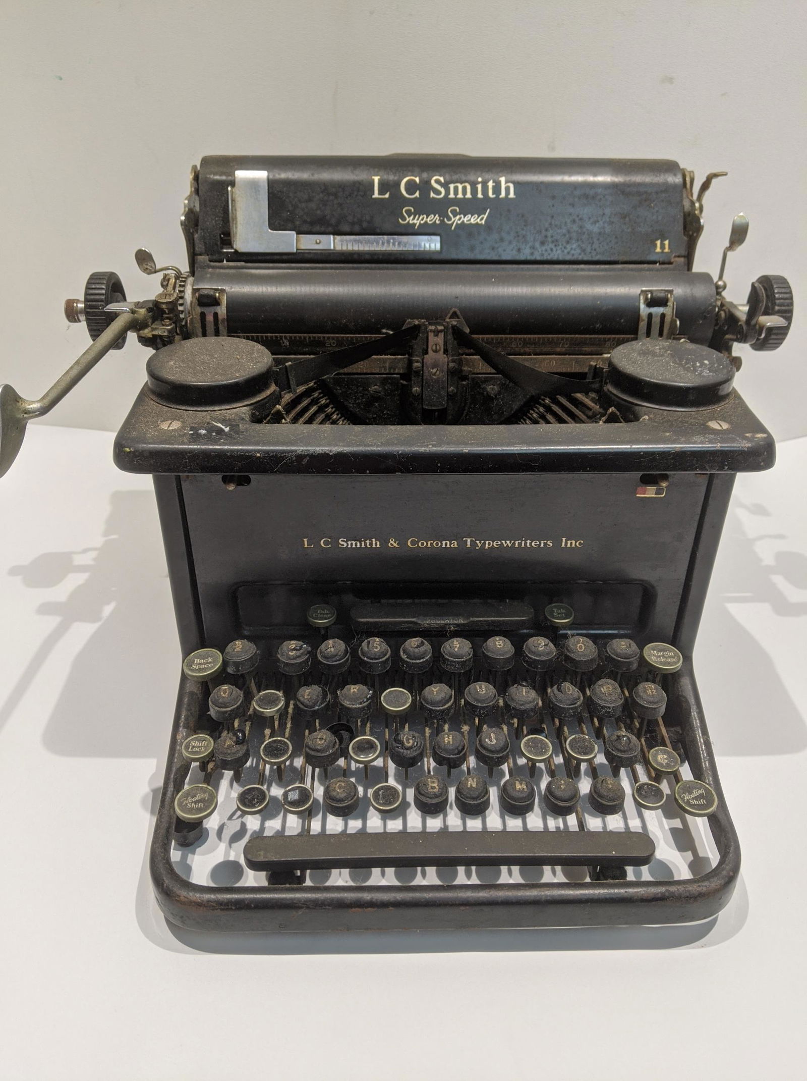 LC Smith & Corona Super-Speed 11 Open Face Typewriter (1 of 6)