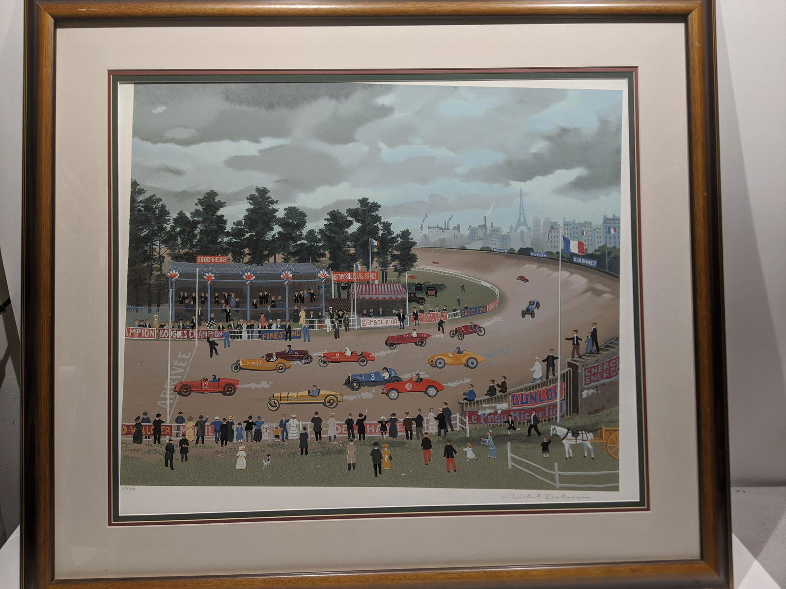 Michel Delacroix Bol d'or at Montlhery Ltd ED Serigraph (1 of 15)