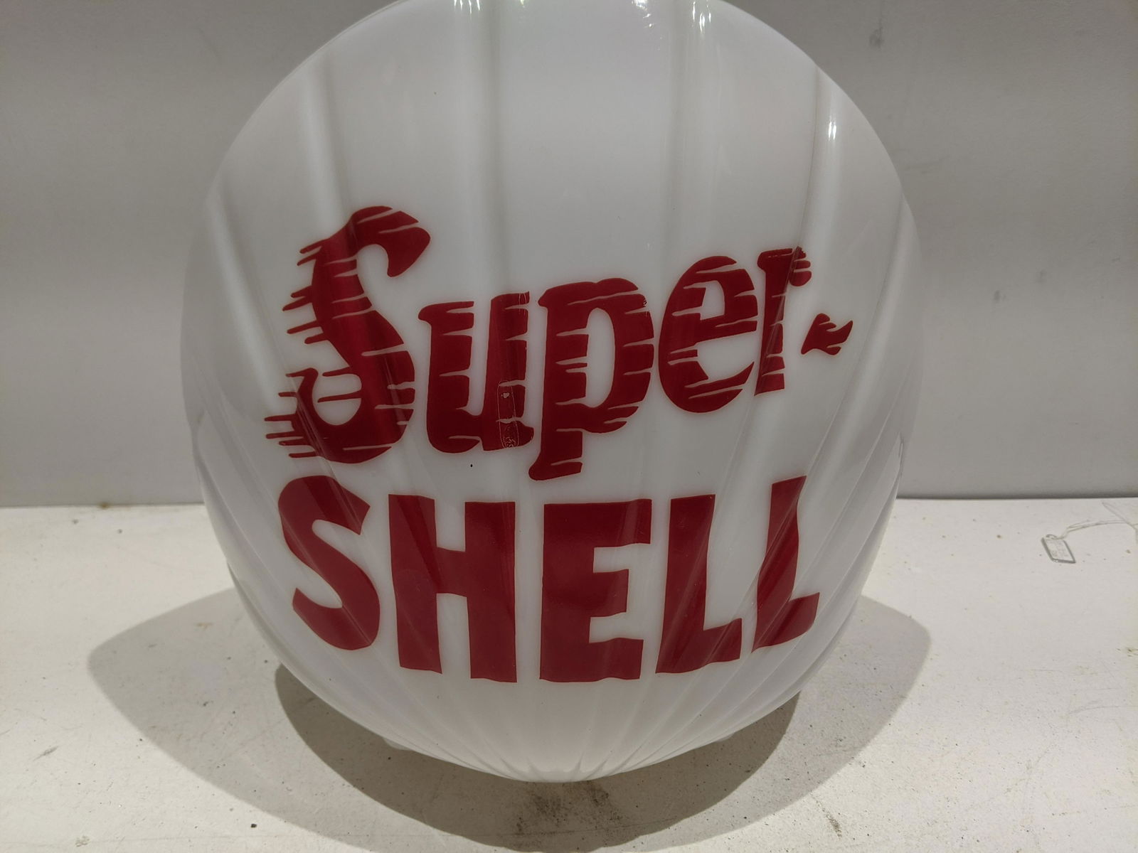 Super-Shell Milk Glass Original Gas Station Light Shade (1 of 6)