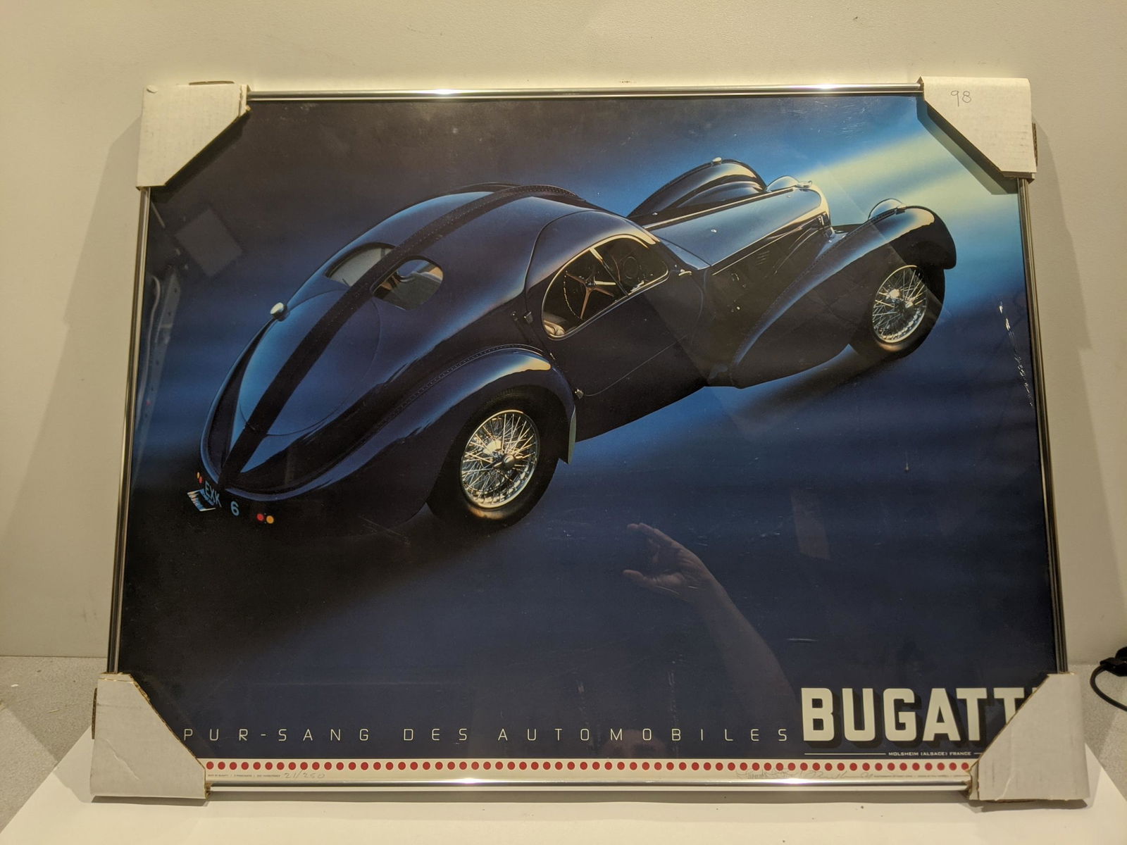 1984 Ltd Ed Signed Lewis/Carroll Bugatti Famed Poster (1 of 6)