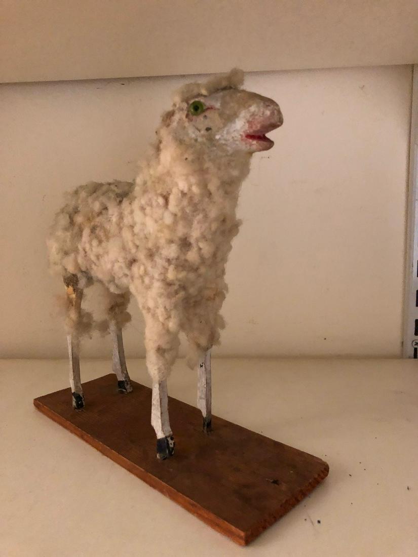 c1910 German Sheep on Platform Toy (1 of 4)