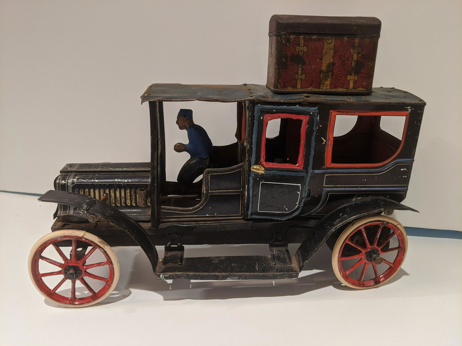 c1910 German Carette Tin Litho Limousine Car (1 of 7)