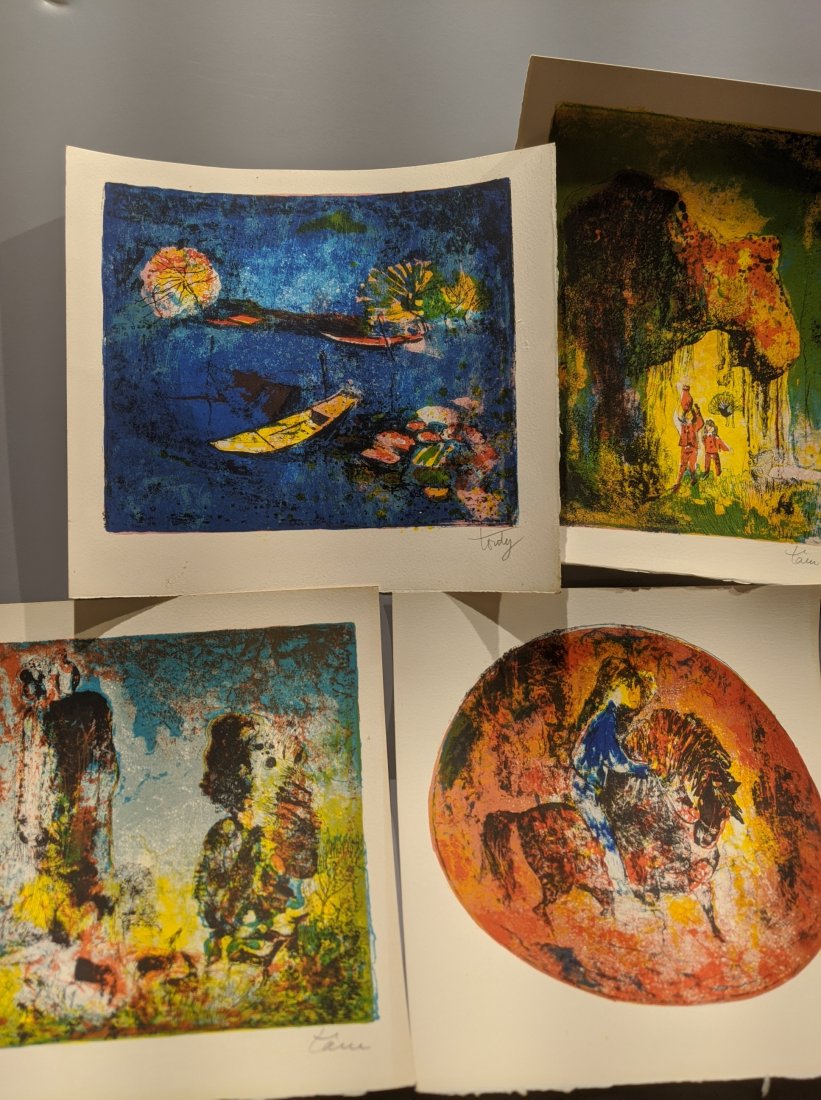 Set 4 Lebadang Ltd Ed Signed Abstract Lithographs (1 of 6)