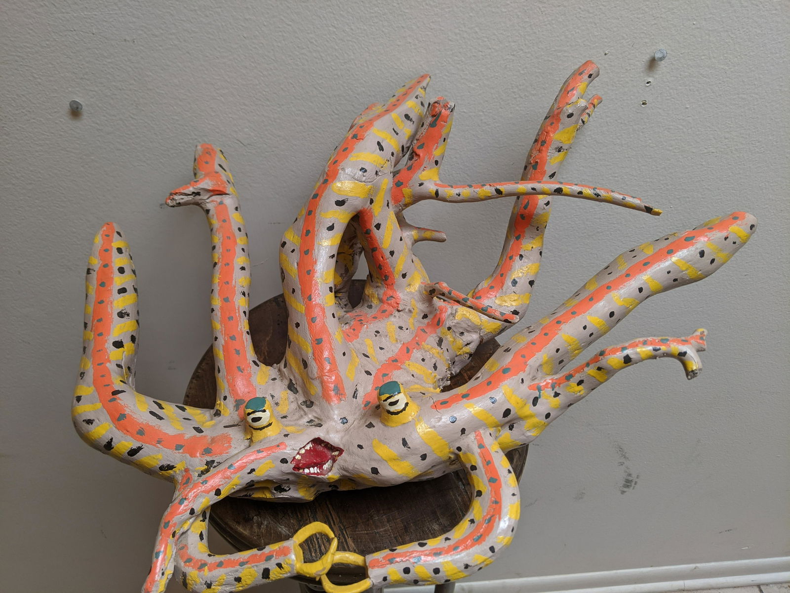 1975 Miles B Carpenter Root Monster Painted Sculpture (1 of 8)