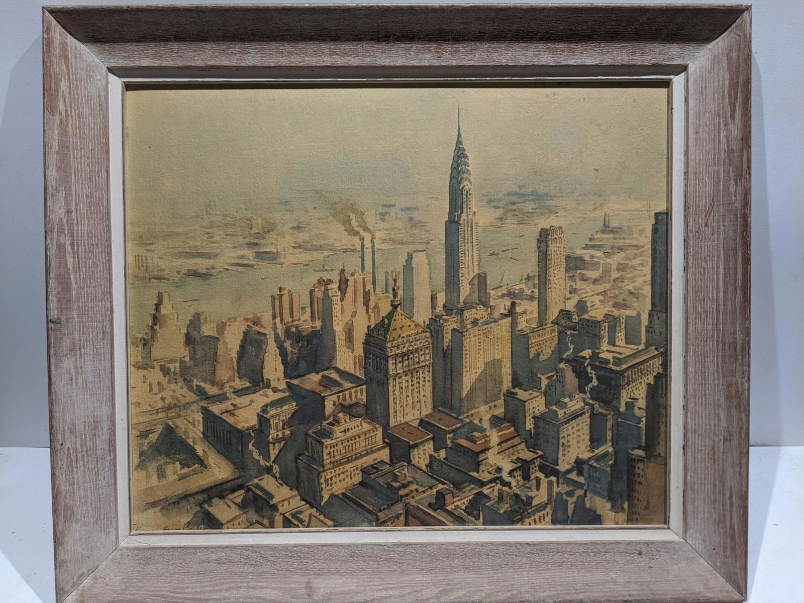 Vernon Howe Bailey New York Skyline Painting (1 of 14)