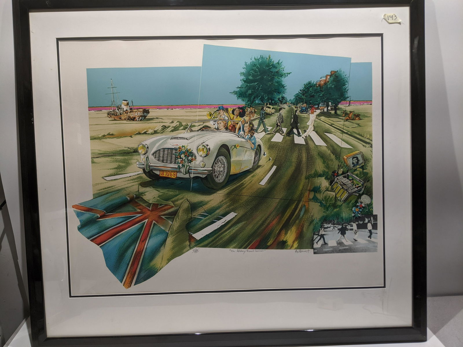 1985 Daniel Authouart On Abbey Road Corner Litho (1 of 14)