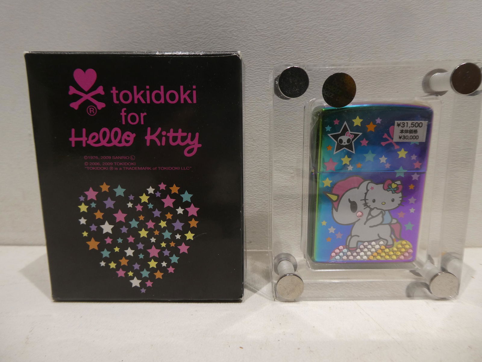 2009 Tokidoki Hello Kitty Zippo Lighter in Box: 2009 Tokidoki Hello Kitty Zippo Lighter in Box. Condition:New old stock, never used Shipping:We offer in-house shipping. Item(s) will be packed after invoice is paid and shipping charge will be invoic