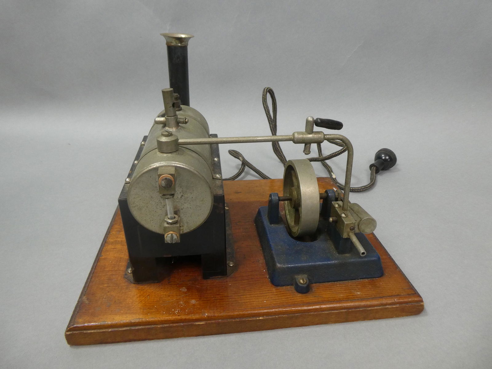 Antique Electrified Toy Steam Engine on Base (1 of 5)