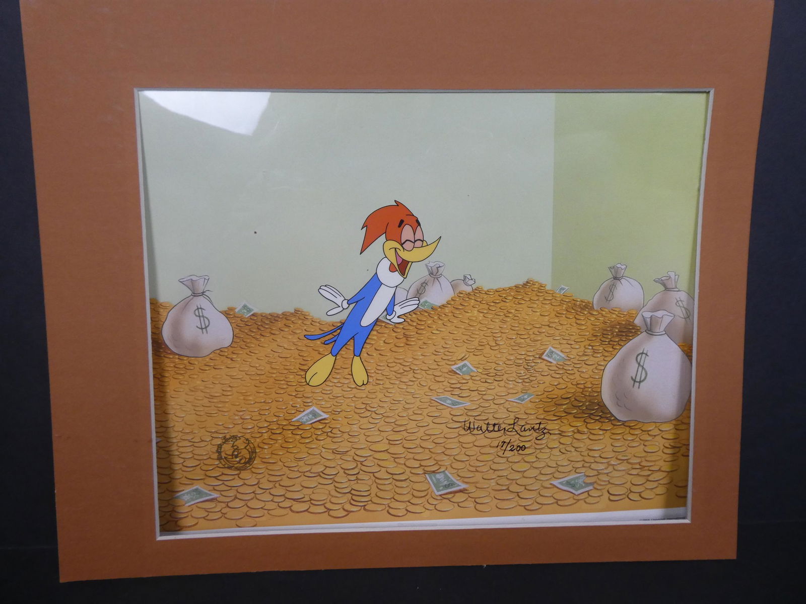 Woody Woodpecker Animation Cel Signed Walter Lantz (1 of 5)
