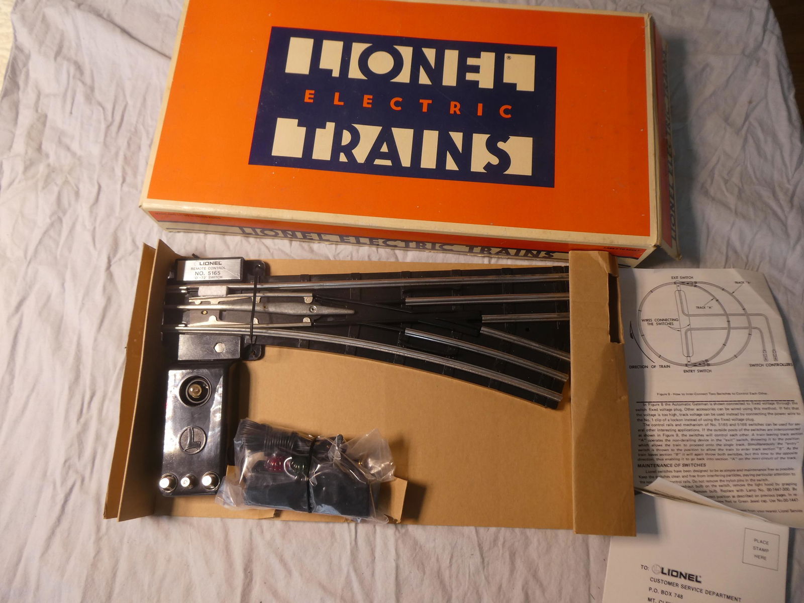 Lionel 6-5165 072 Right Hand Remote Control Switch (1 of 6)