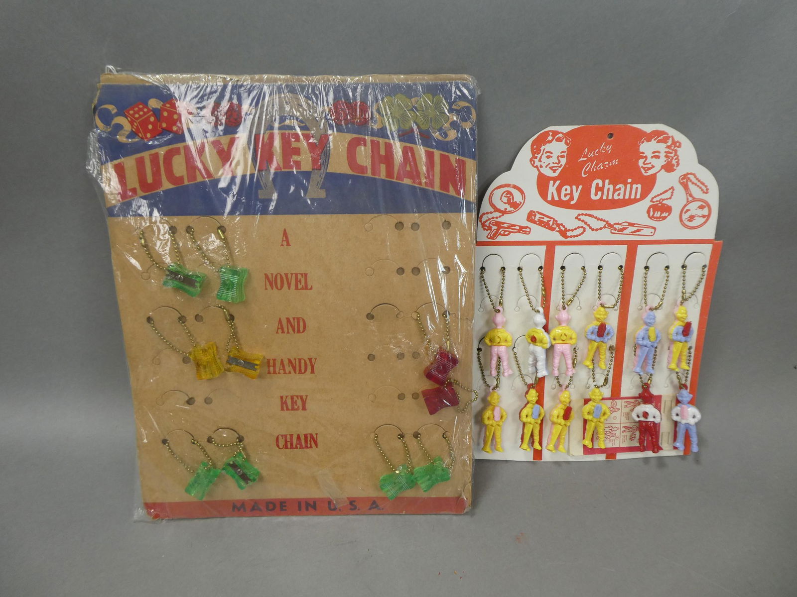 2 1950's Lucky Key Chain Store Displays w/ Howdy Doody (1 of 5)