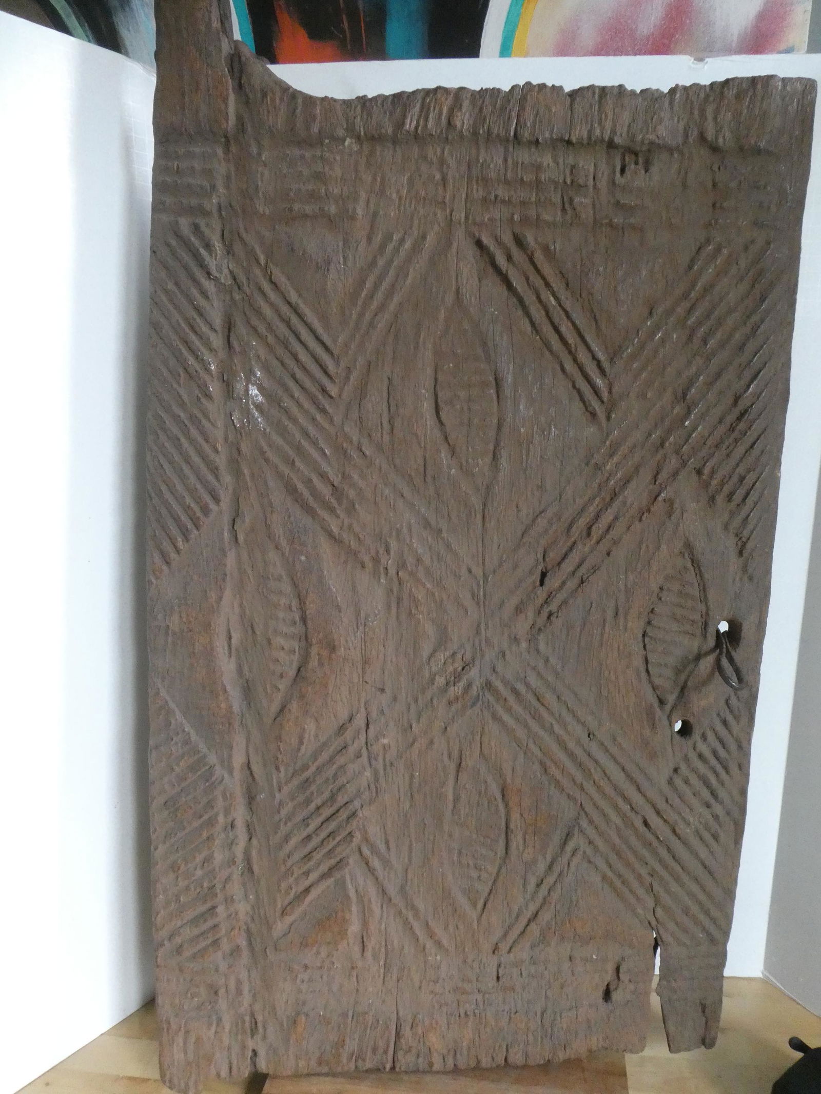 200 Year Old Nigerian Igbo Carved Wooden Door Ilekun (1 of 7)