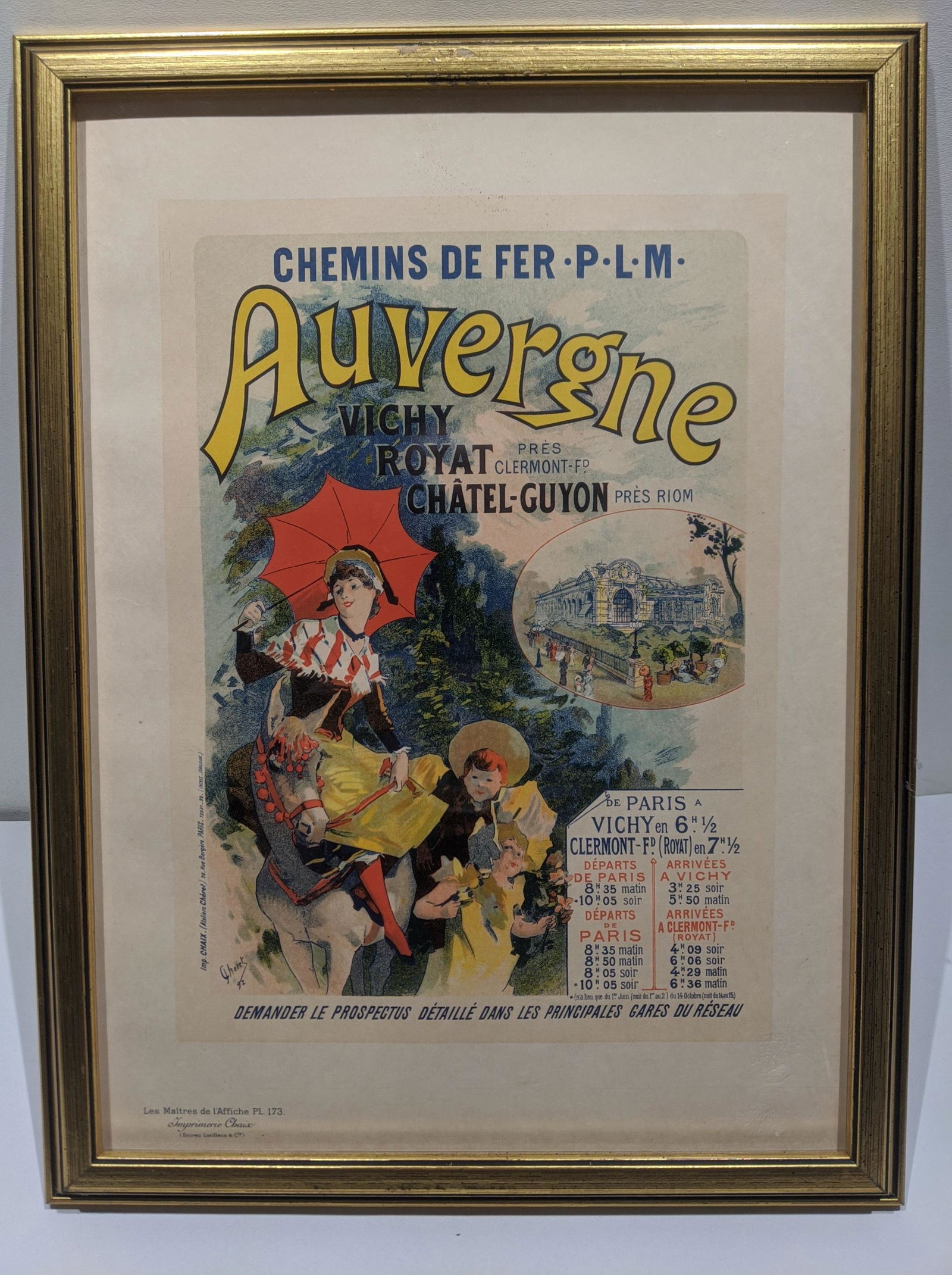 Original Les Maitres L'affiche PL 173 Auvergne (1 of 8)