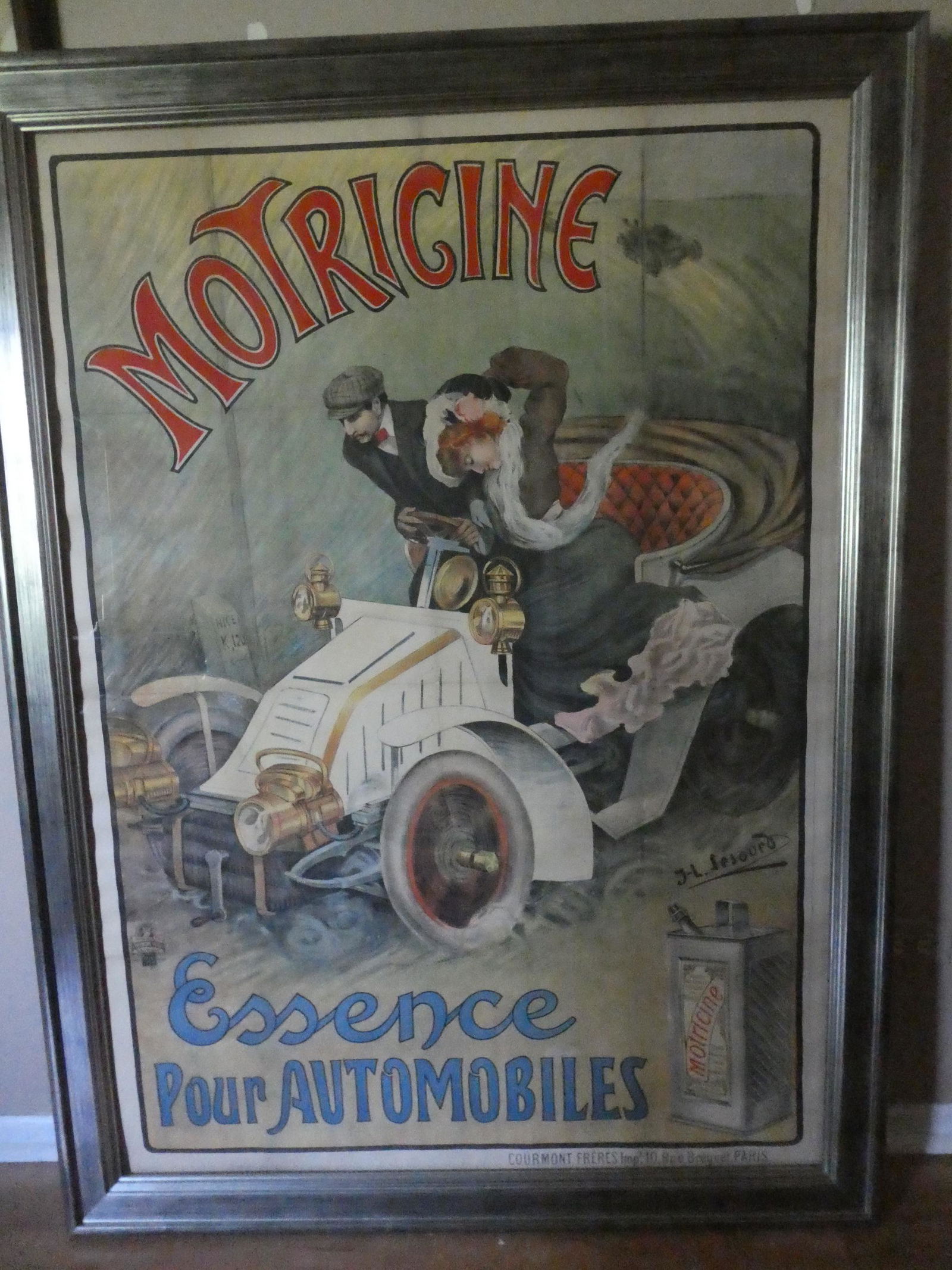 c1900 Original J.l. Lesourd Motricine French Poster (1 of 14)