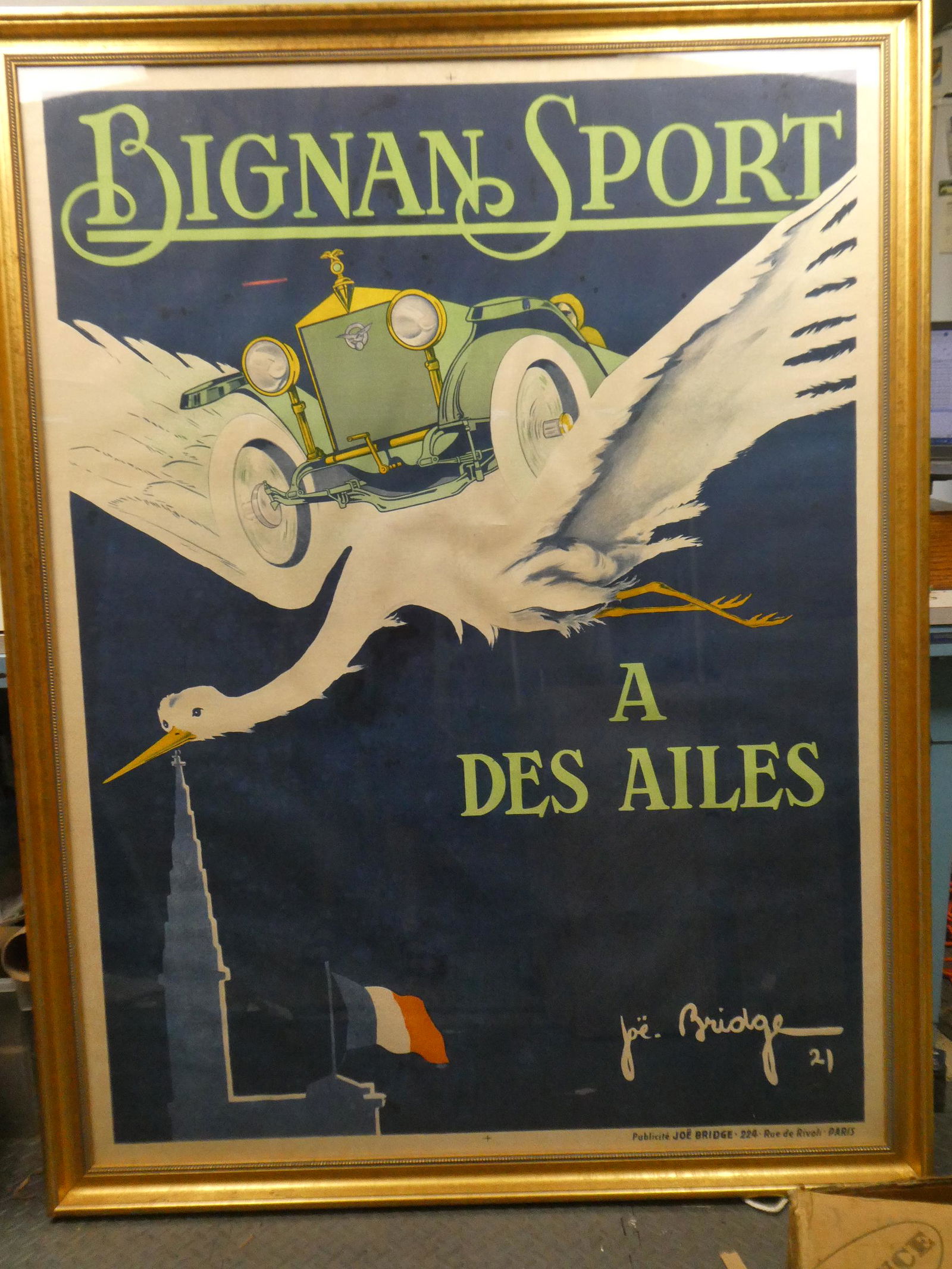 1921 Bignan Sport Autos Joe Bridge French Poster (1 of 11)