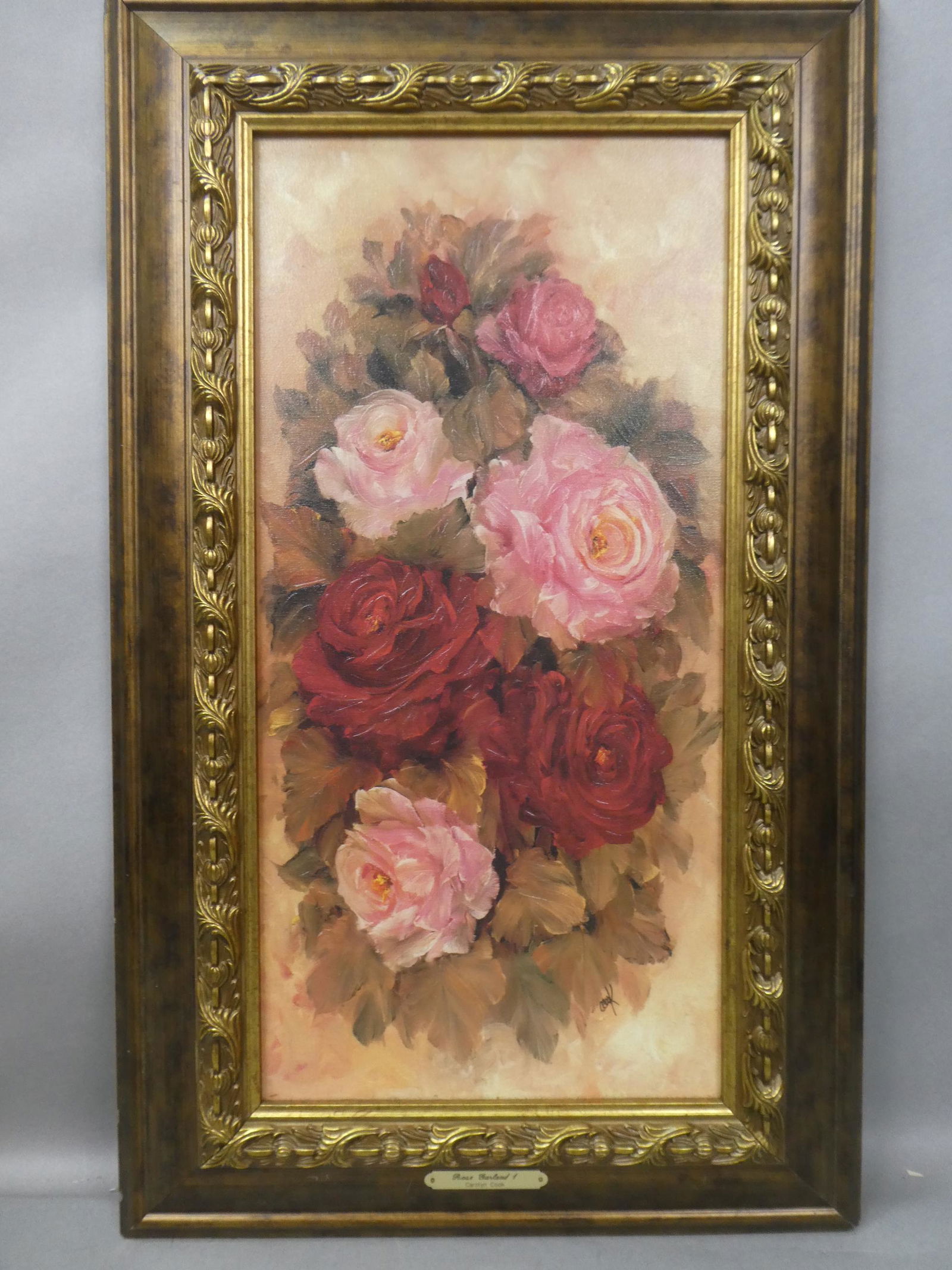 Carolyn Cook Rose Garland 1 Giclee Oil Painting Print (1 of 10)
