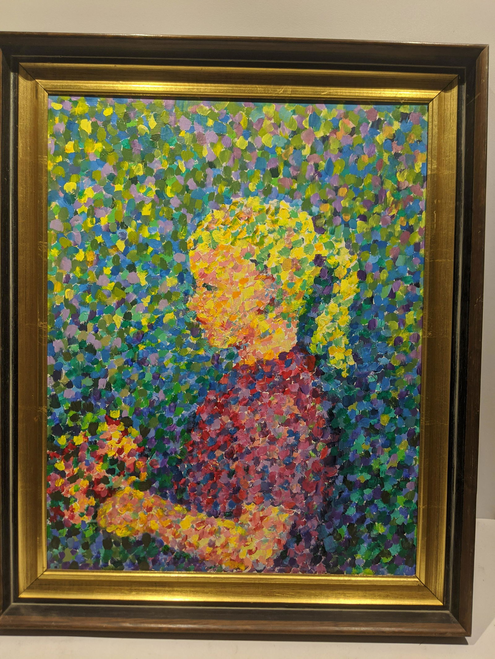 Adeline Taylor Portrait of Girl Stippling Oil Painting (1 of 11)