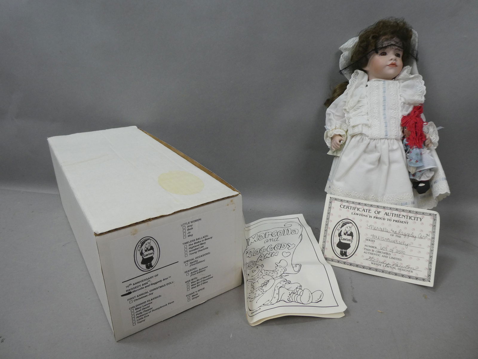Lawtons Doll Marcelle & Raggedy Ann New in Box (1 of 7)