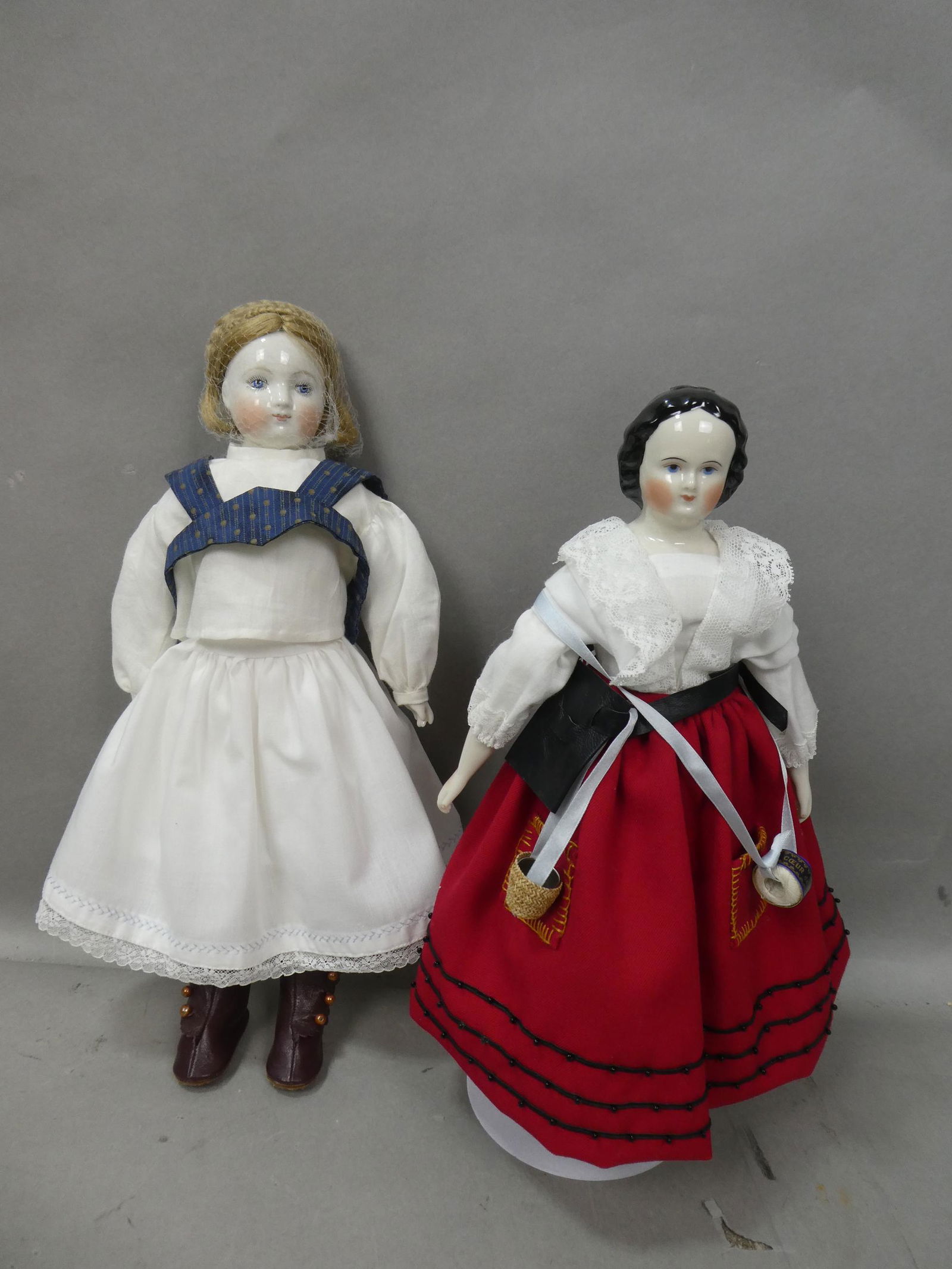 Lot 2 Bisque Dolls Maggie Phillips w/ Kit & Joanne Jenkins (1 of 8)