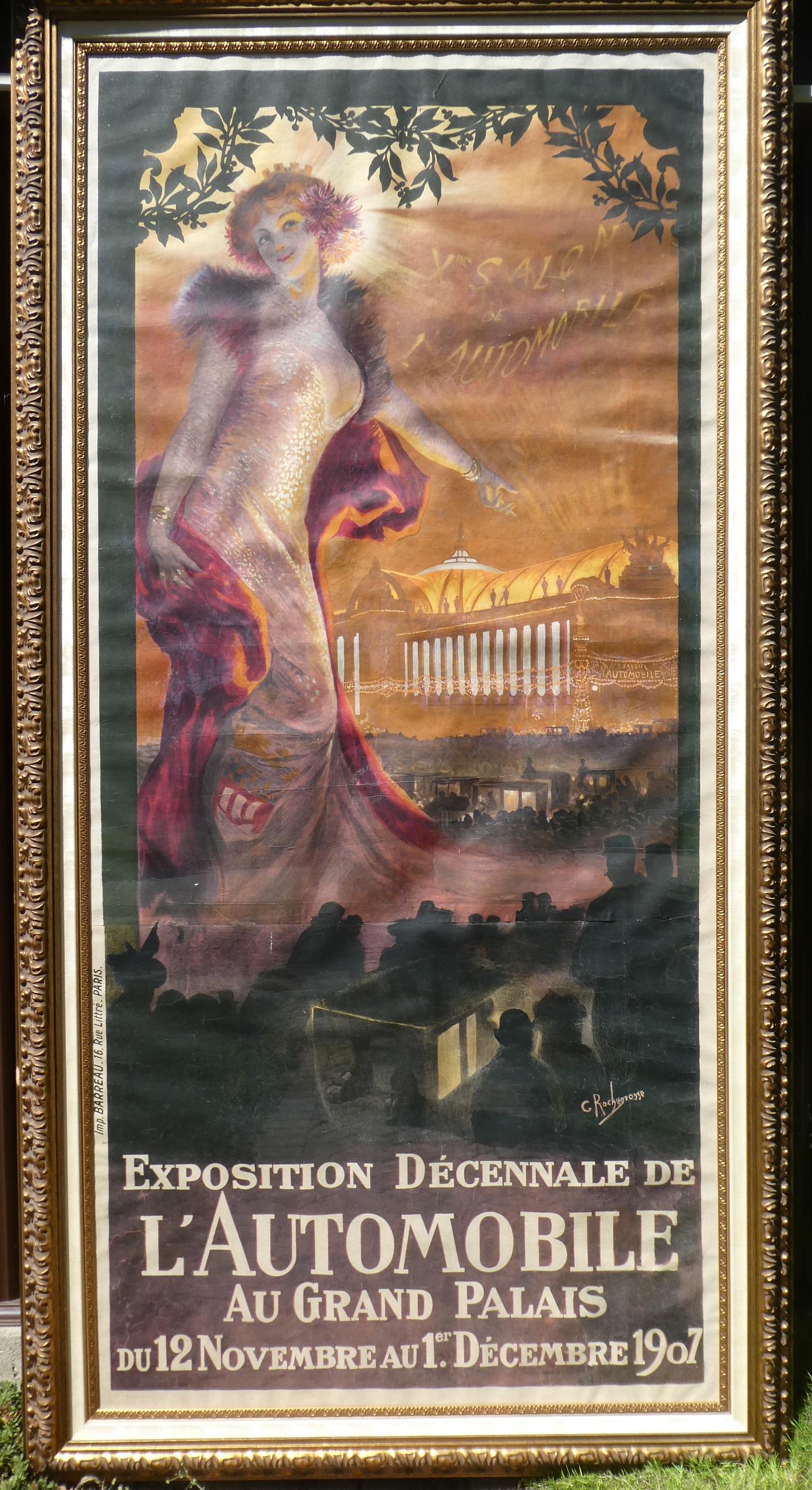Rochegrosse Original Expo l'Automobile French Poster (1 of 13)