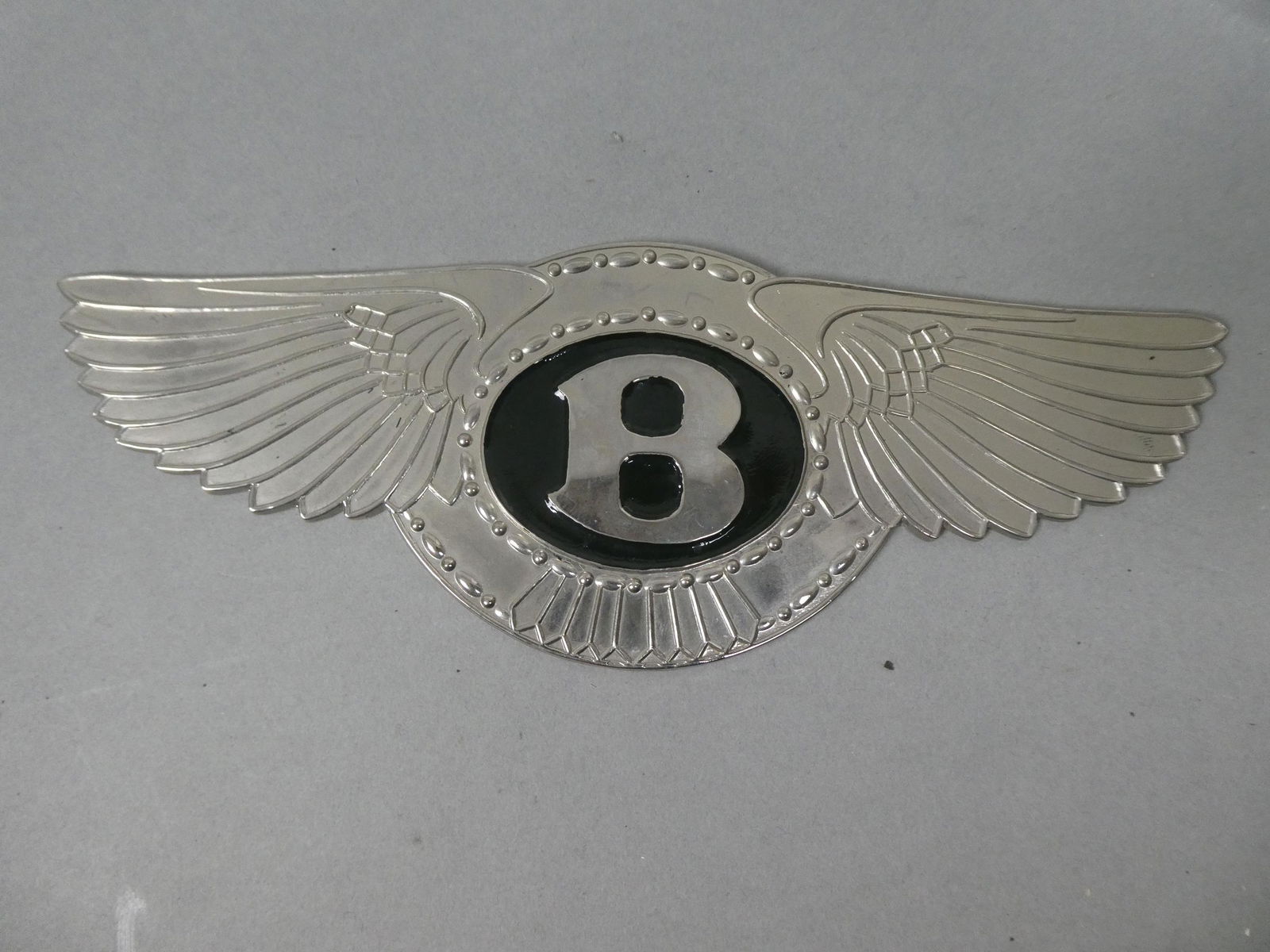 Vintage Bentley Metal Front Hood Car Emblem (1 of 5)